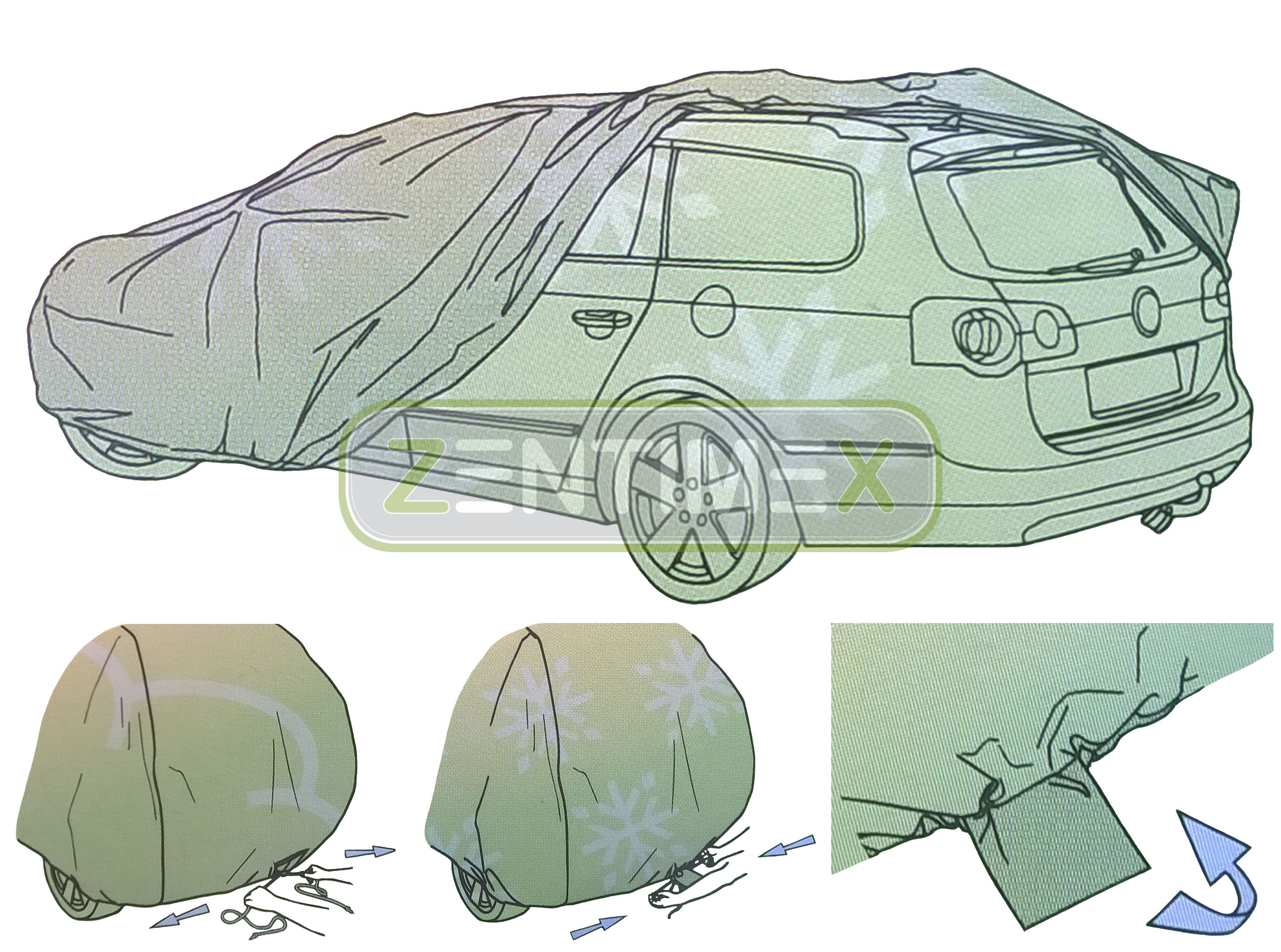 Vollgarage für VW Volkswagen T6 Caravelle Langversion Kleinbus 04.15