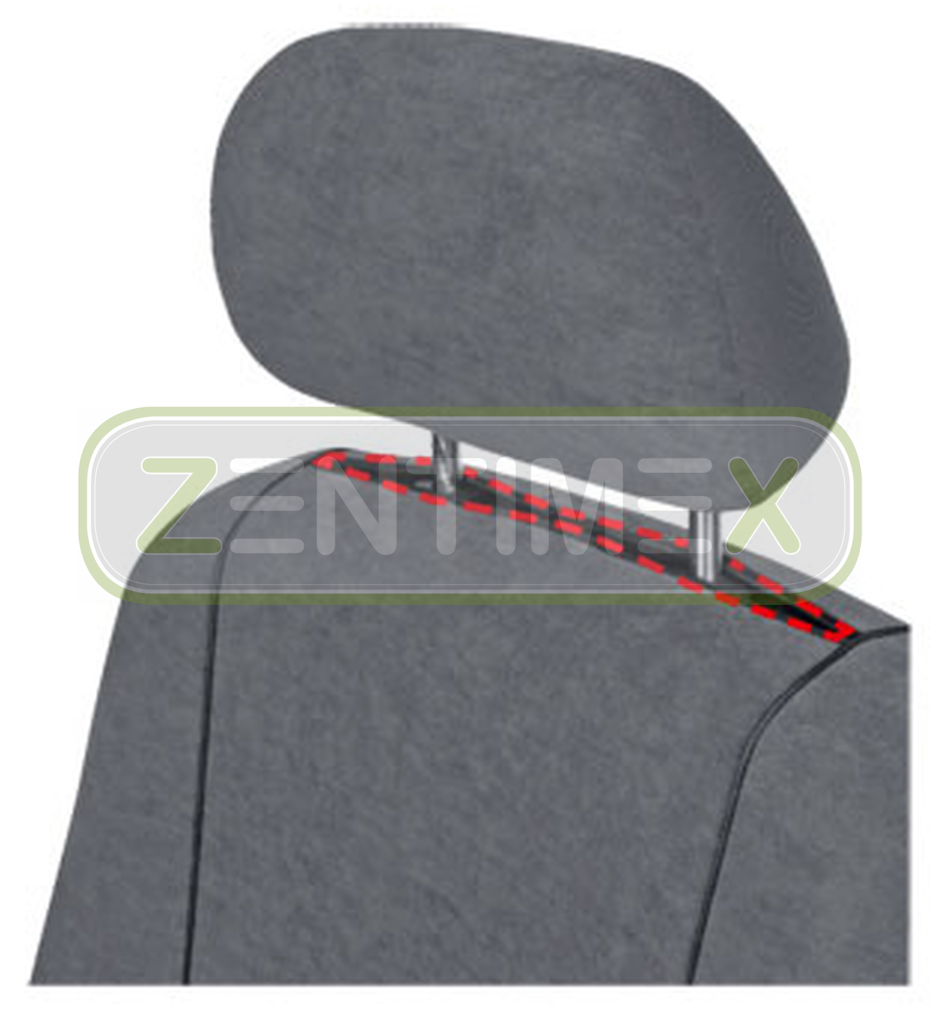 Fundas para asientos ya referencias set EA VW t4 Caravelle sustancia gris oscuro