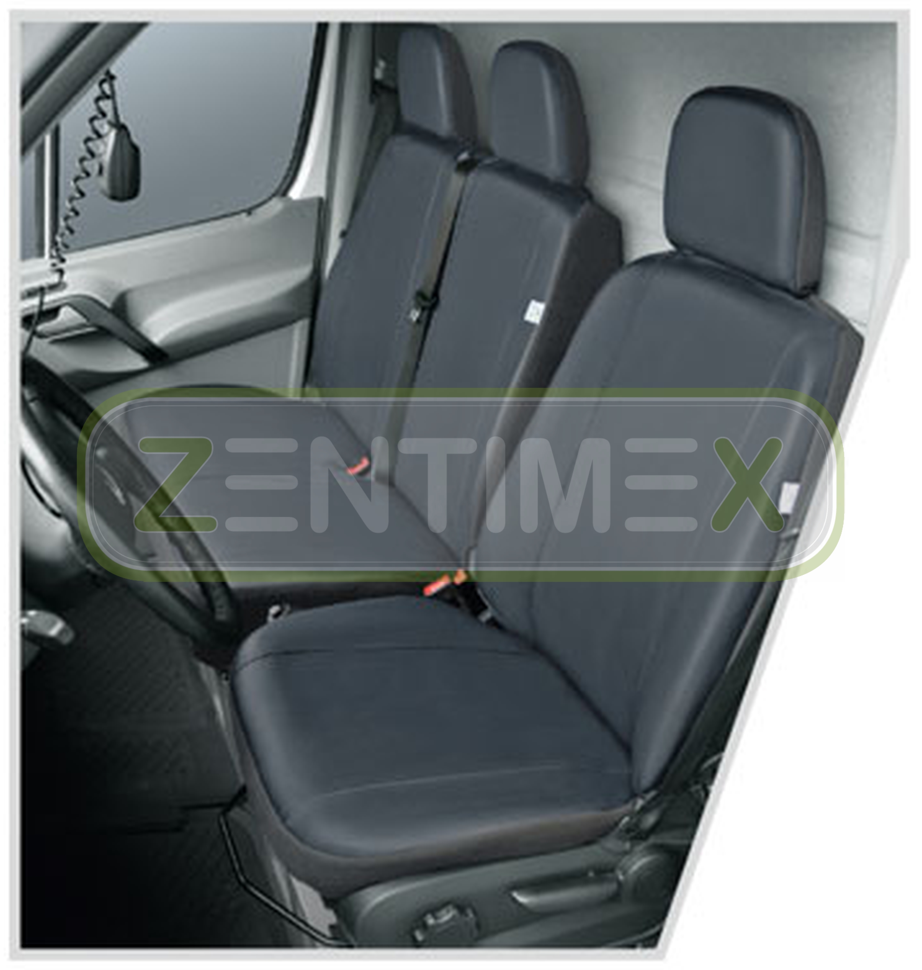 Sitzbezüge Schonbezüge SET GY VW T5 Caravelle Kunstleder grau
