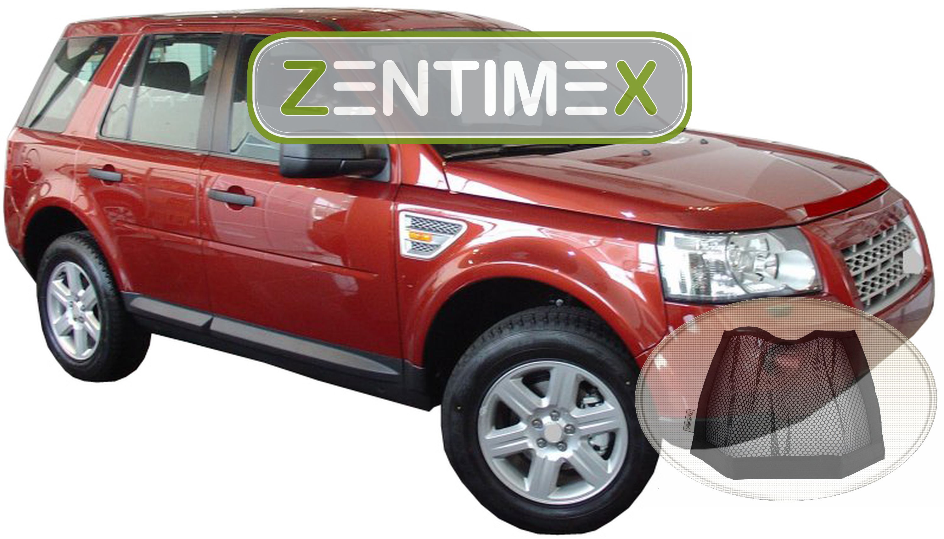 Z333616 Gerippte Kofferraumwanne Klett-Netz für Land Rover Freelander 2 Typ LF