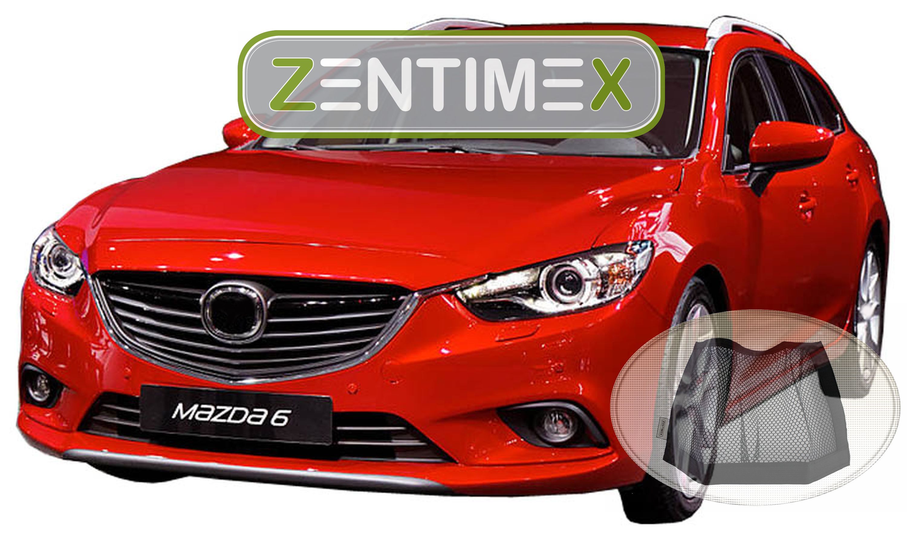 Z333667 con aletas tapiz bañera velcro-red para mazda 6 Mazda 6 Sport combi spo