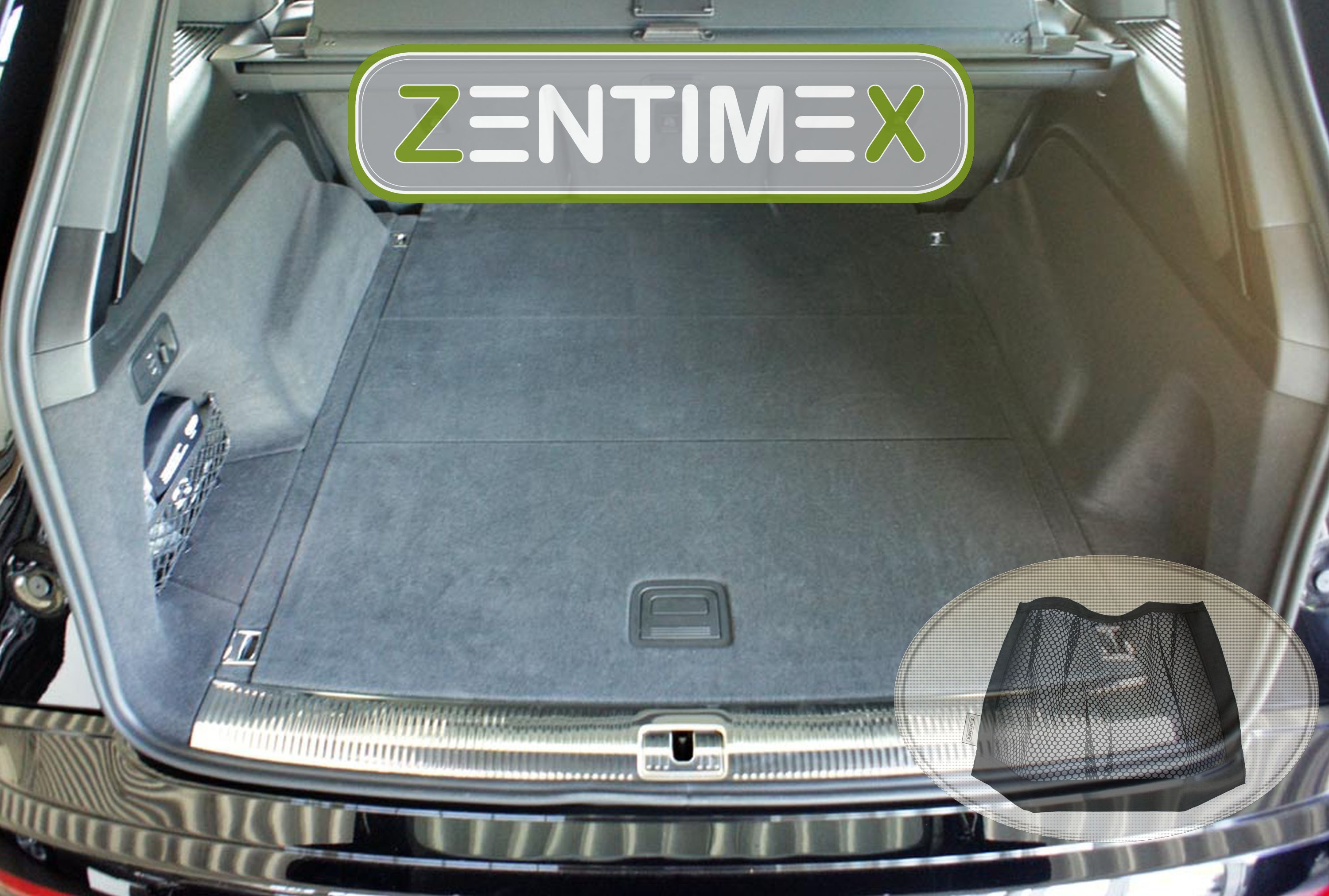 Z332750 Gerippte Kofferraumwanne Klett-Netz für Audi SQ7 TDI 2 Typ 4M Steilhec