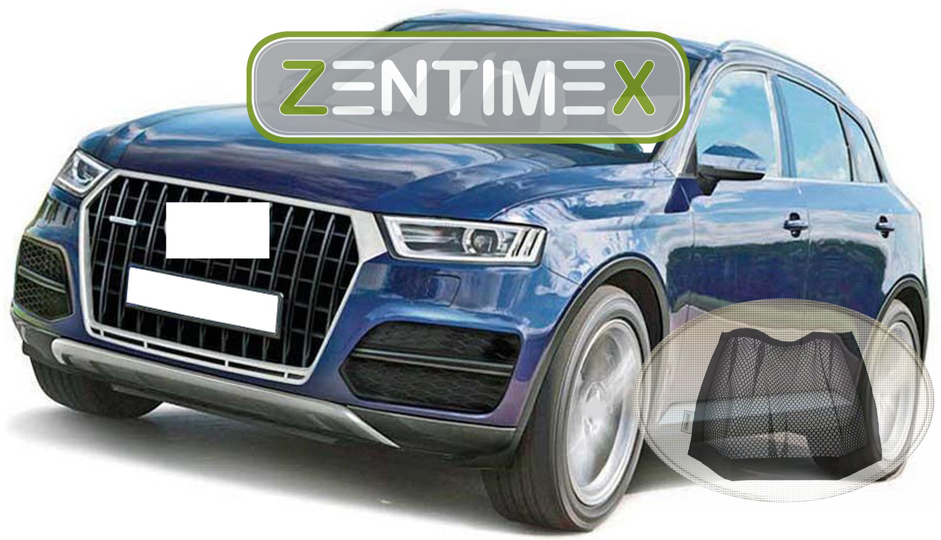 Z332750 Gerippte Kofferraumwanne Klett-Netz für Audi SQ7 TDI 2 Typ 4M Steilhec
