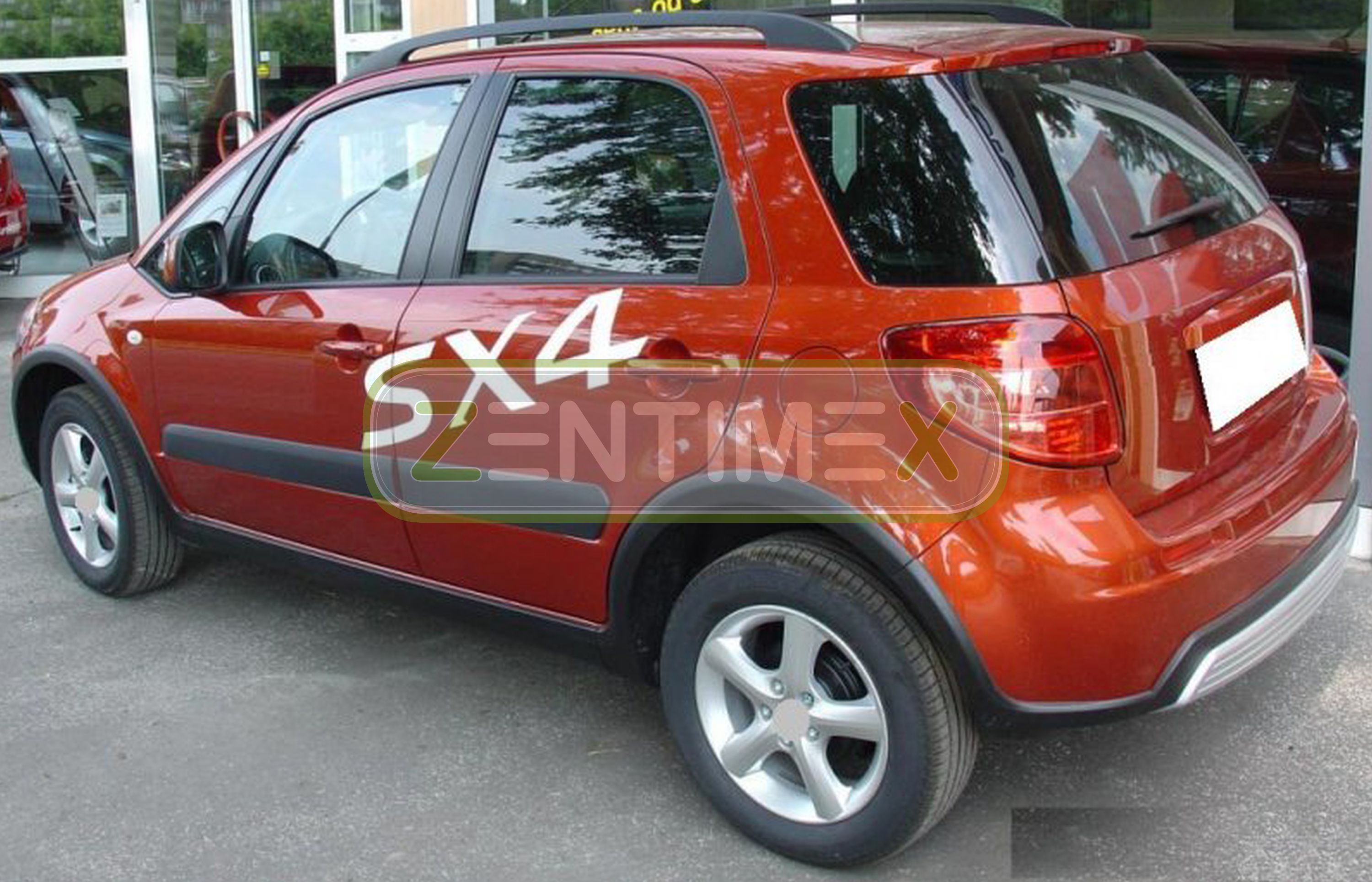 Geriffelte Kofferraumwanne für Suzuki SX4 SX 4 4WD 1 Vor-Facelift Schrägheck Hat