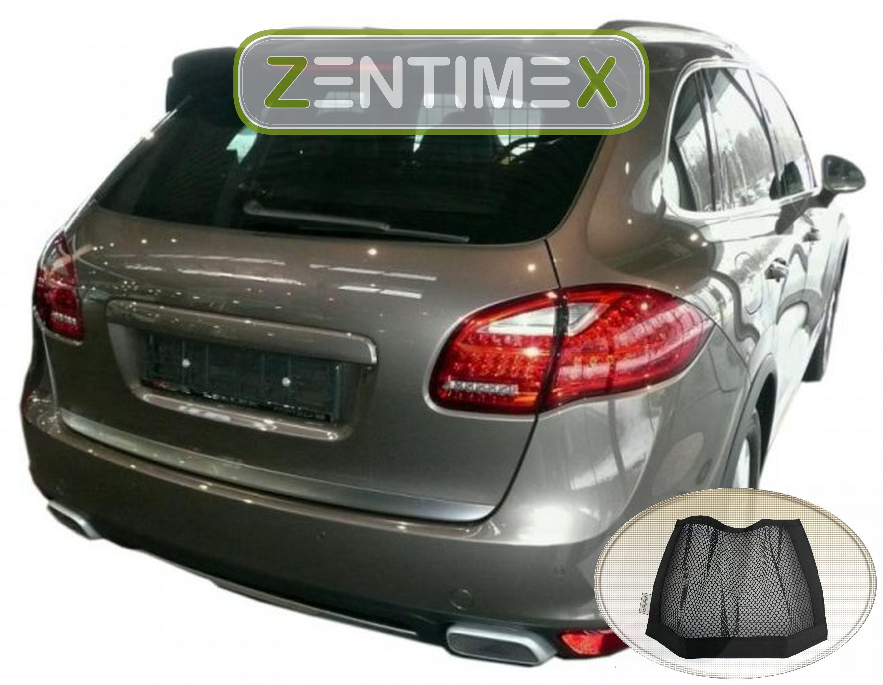 Netztasche für Porsche Cayenne Turbo S 2 92A Steilheck 48 Kofferraumwanne TPE