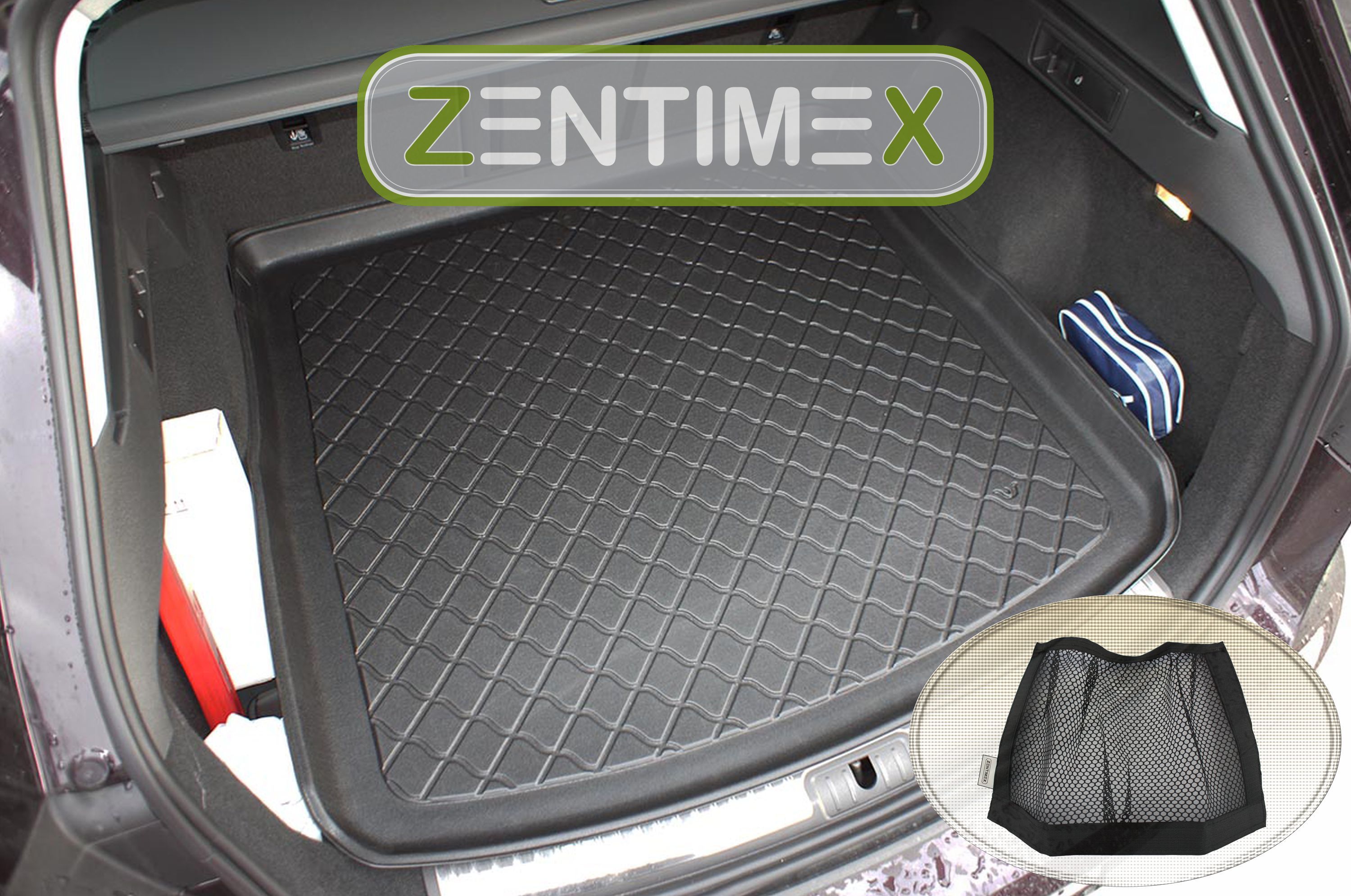 Netztasche für Seat Leon ST Reference 3 5F Kombi 5-türe3E Kofferraumwanne TPE
