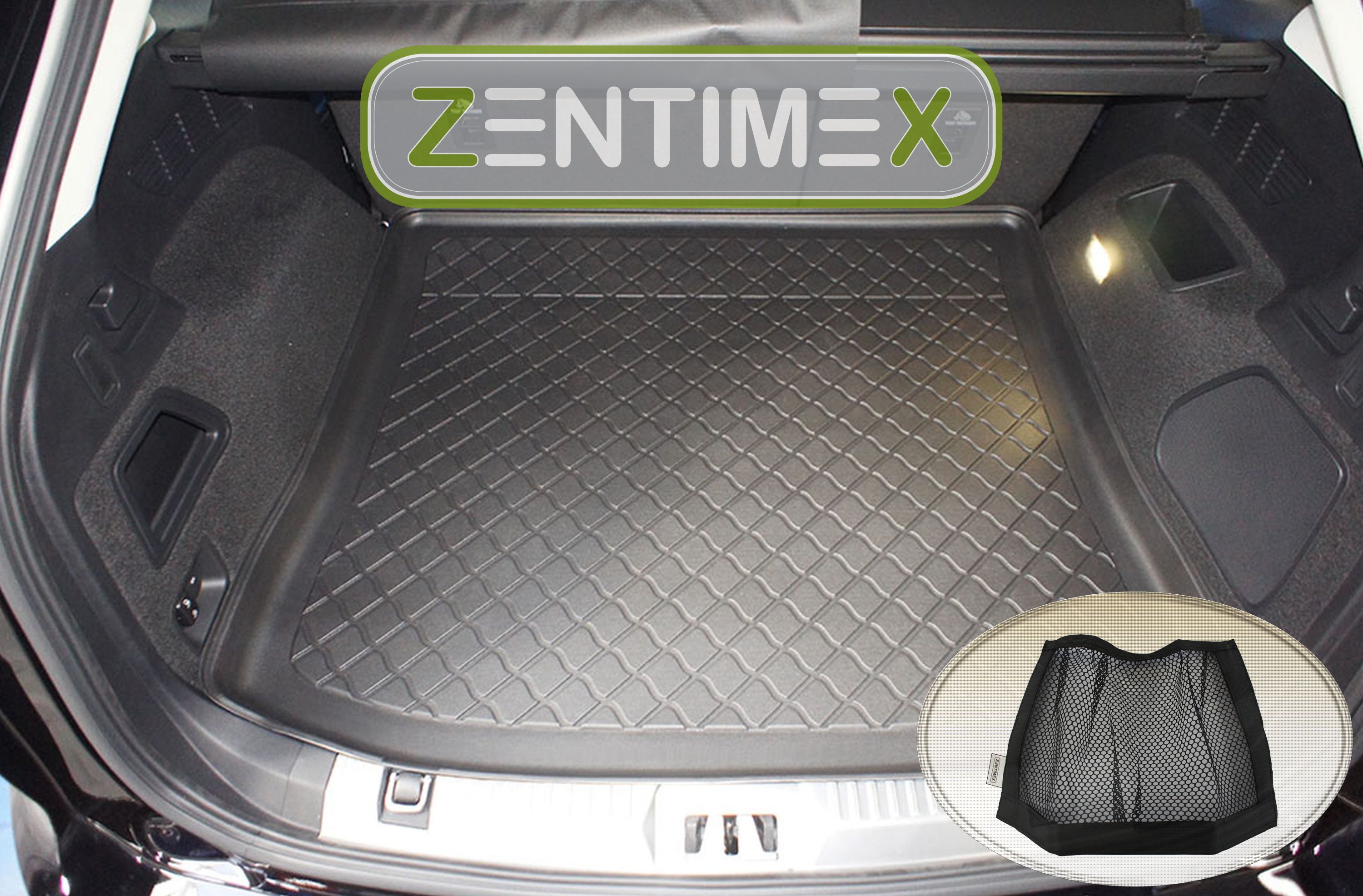 bolsa de malla para Ford Edge Titanium 2 furgoneta remol pretrituradora 22 Alfombrilla de Tina tpe