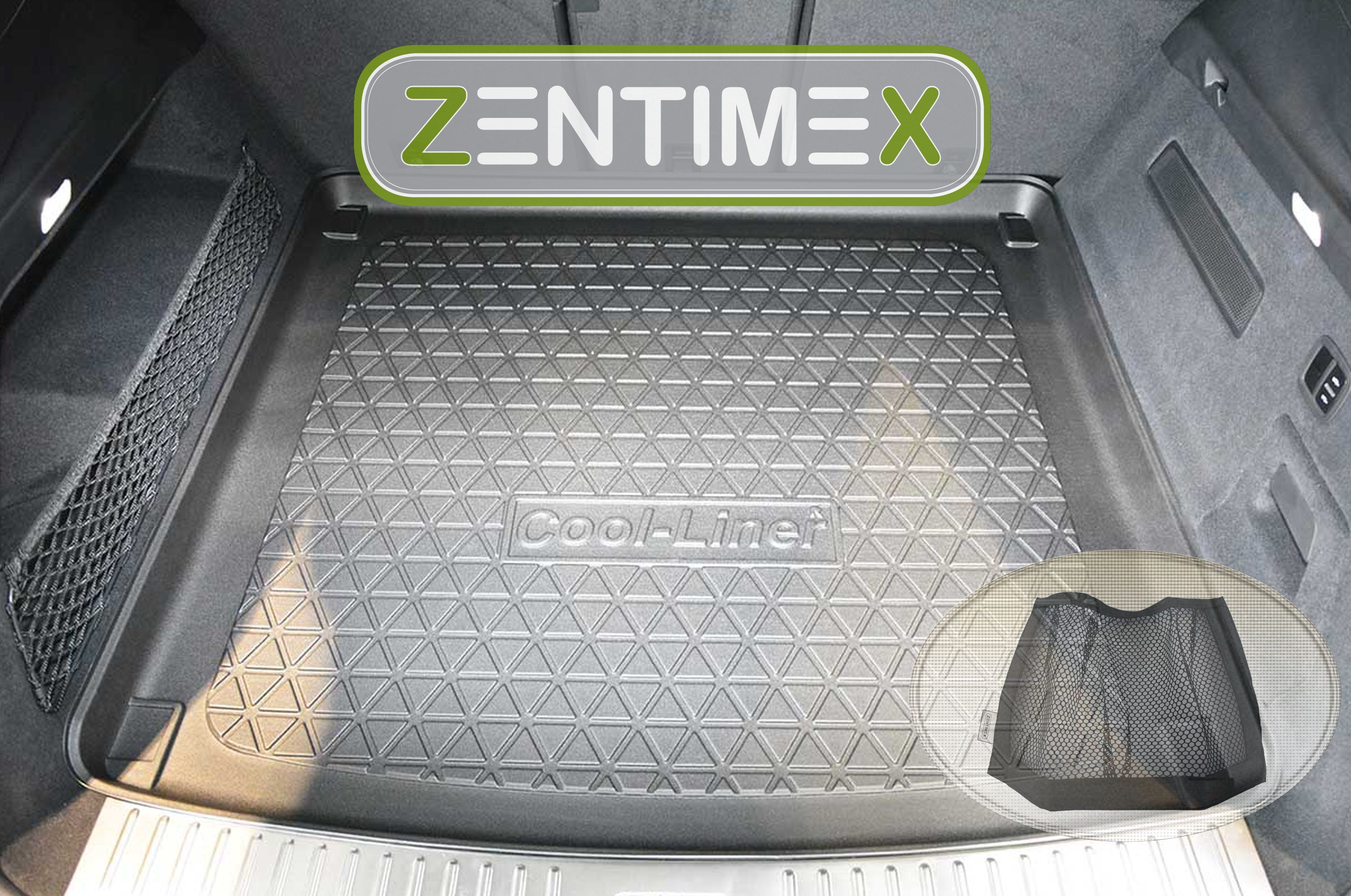 Z343095 Diamanten-Design-Kofferraumwanne Klett-Netz für Porsche Cayenne 3 PO53