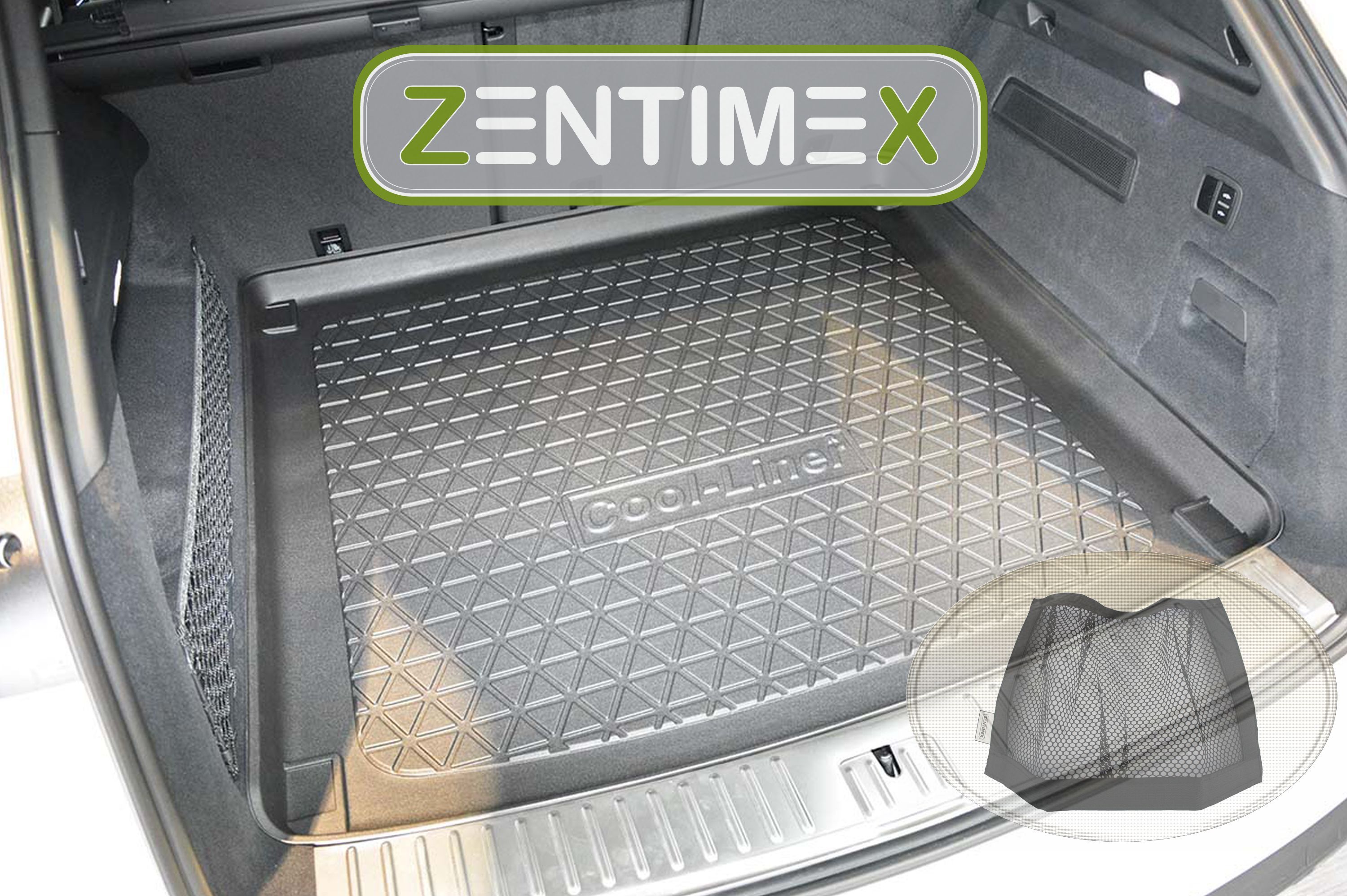Z343095 Diamanten-Design-Kofferraumwanne Klett-Netz für Porsche Cayenne 3 PO53