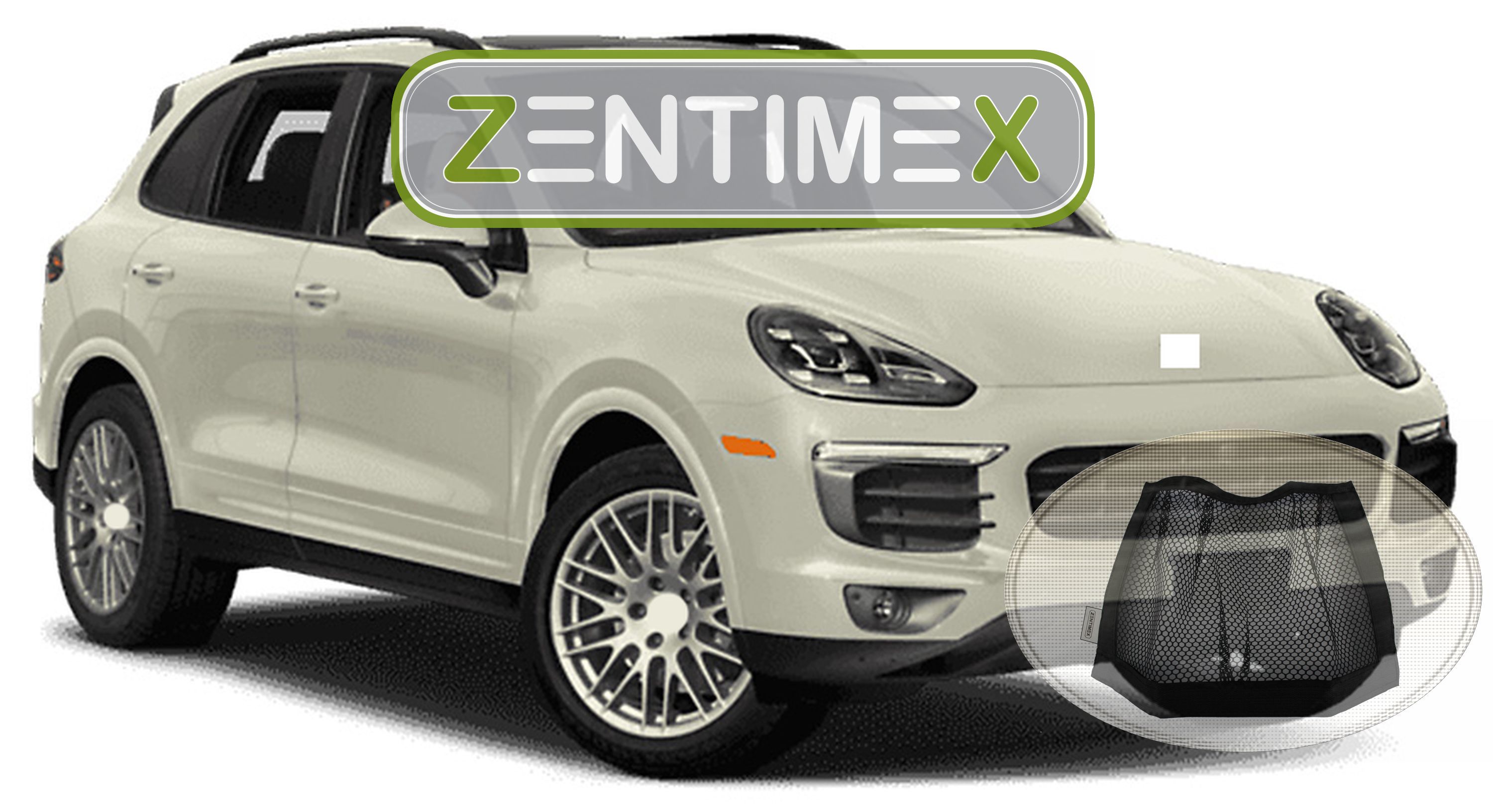 Z343095 Diamanten-Design-Kofferraumwanne Klett-Netz für Porsche Cayenne 3 PO53