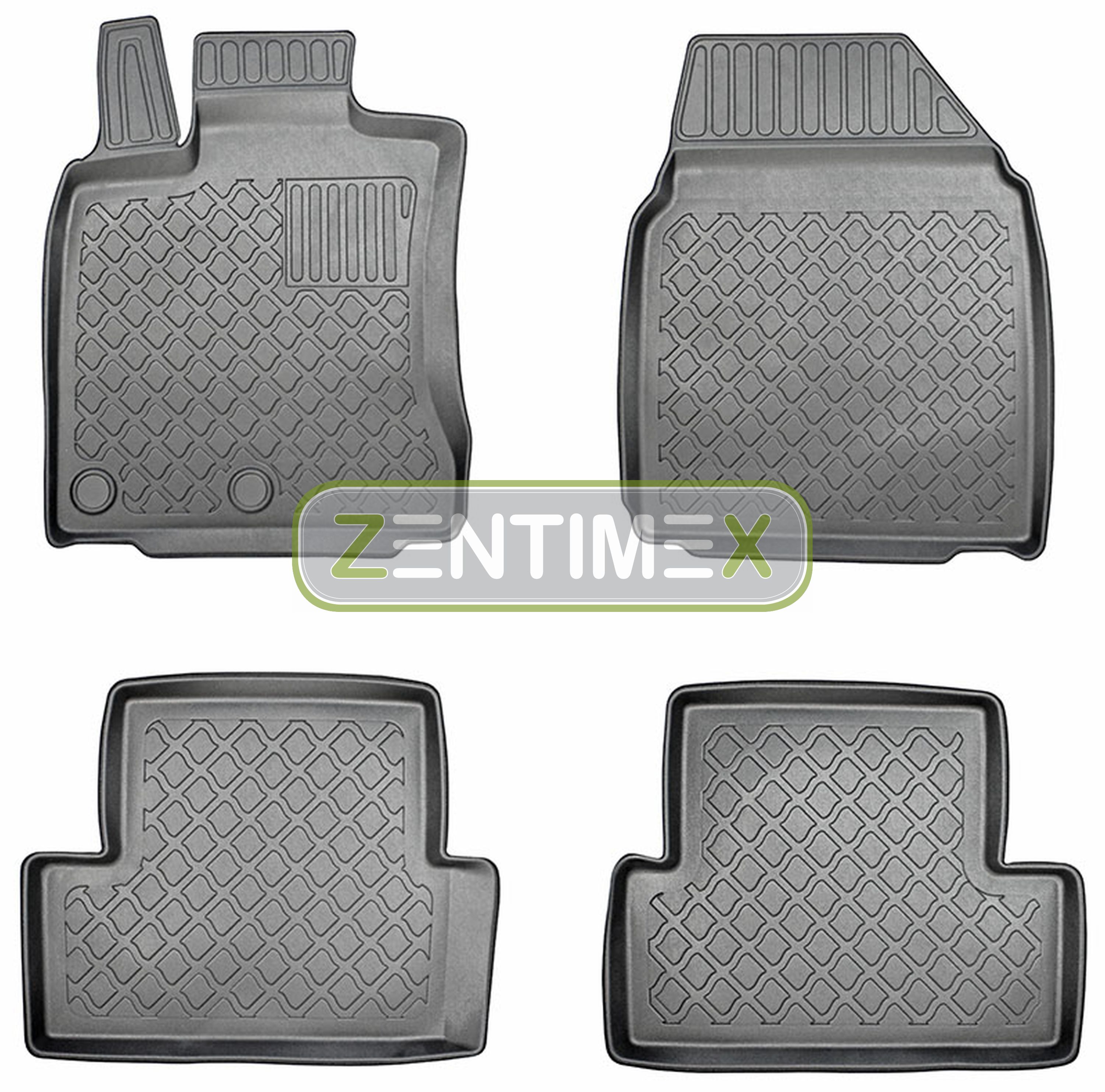 Z330542 SET Kofferraumwanne Gummifußmatten für Nissan Qashqai I-Way 1 J10 Steilh