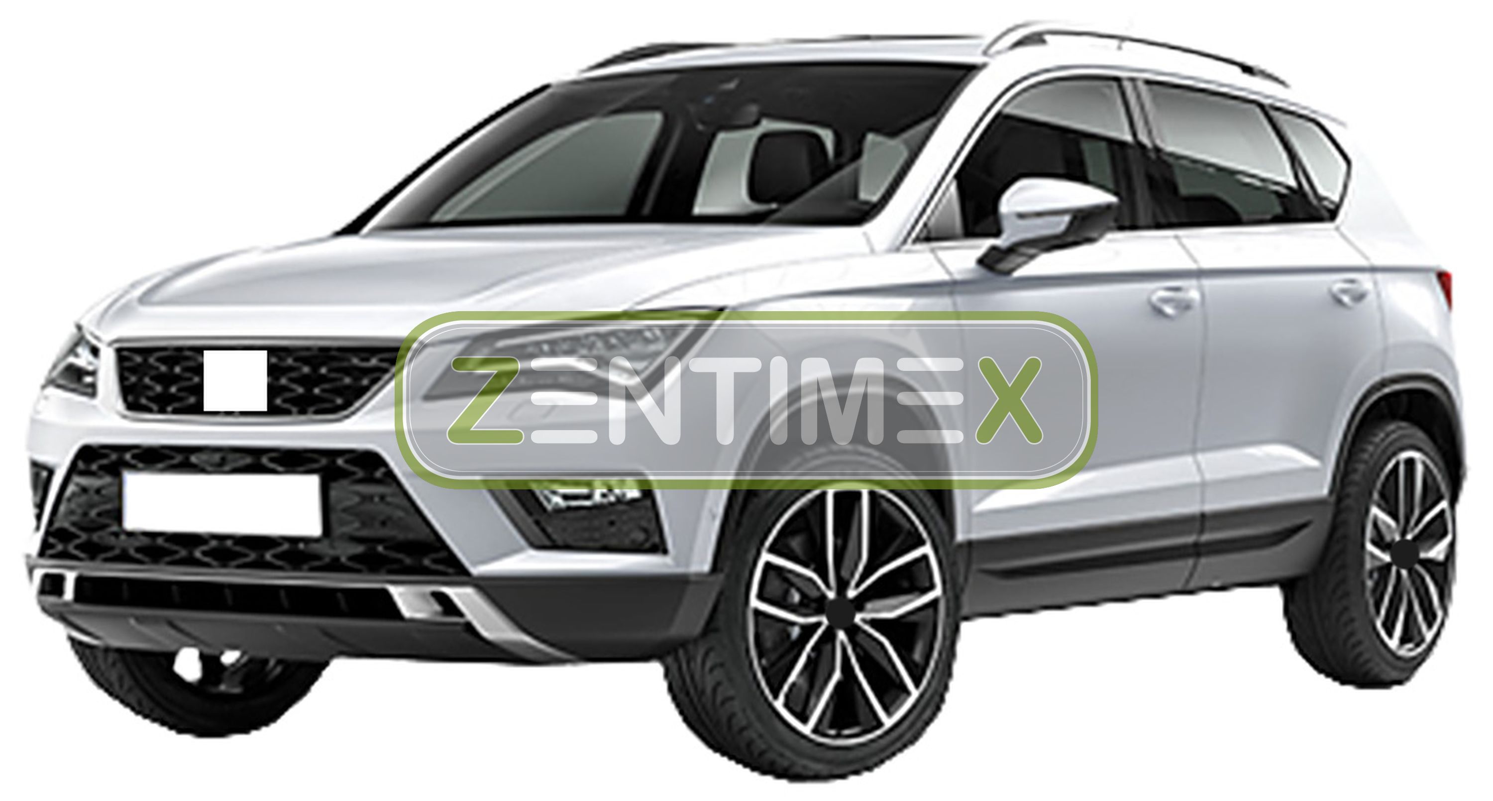 Z330741 SET Kofferraumwanne Gummifußmatten für Seat Ateca FR Steilheck Geländewa
