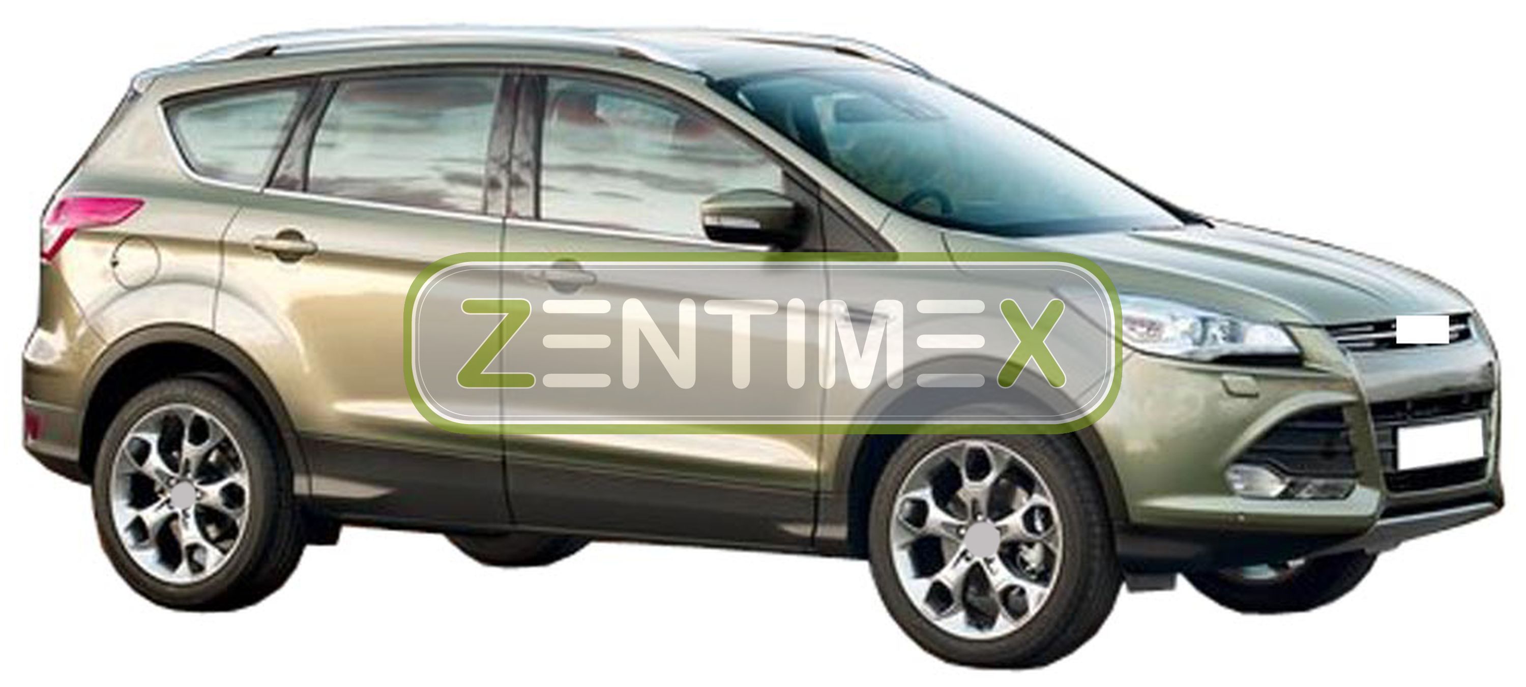 Z330301 SET Kofferraumwanne Gummifußmatten für Ford Kuga Carving 2 Steilheck Gel