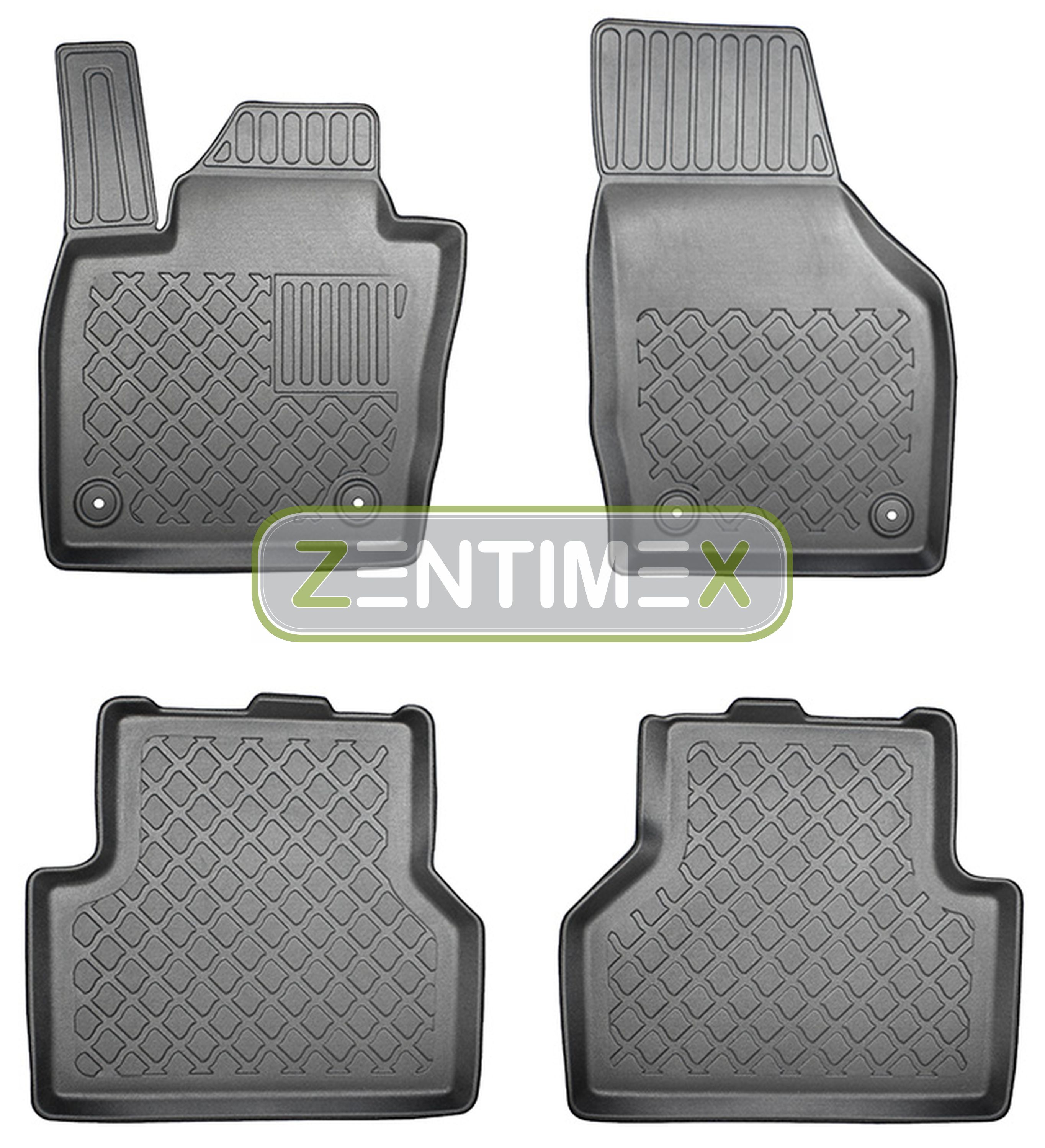 Z330100 Set Tappetino Vasca In Gomma Tappetini per AUDI q3 4wd trazione integrale 8u Rit