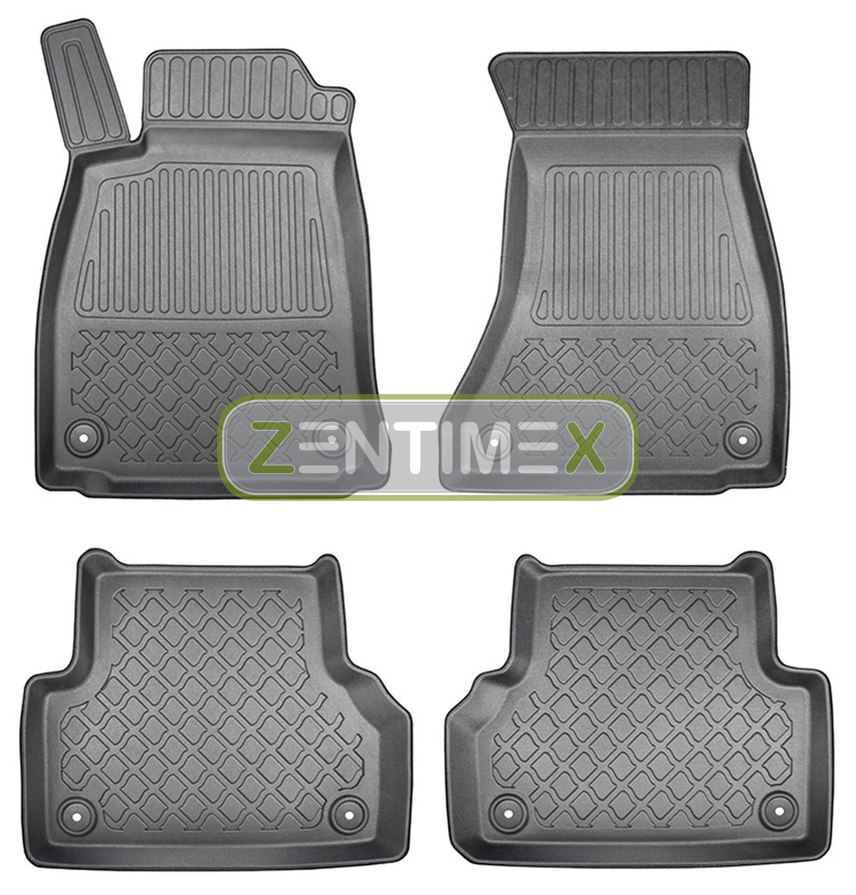 Z330033 SET Kofferraumwanne Gummifußmatten für Audi A4 S-Line B9 8W5 Avant Kombi