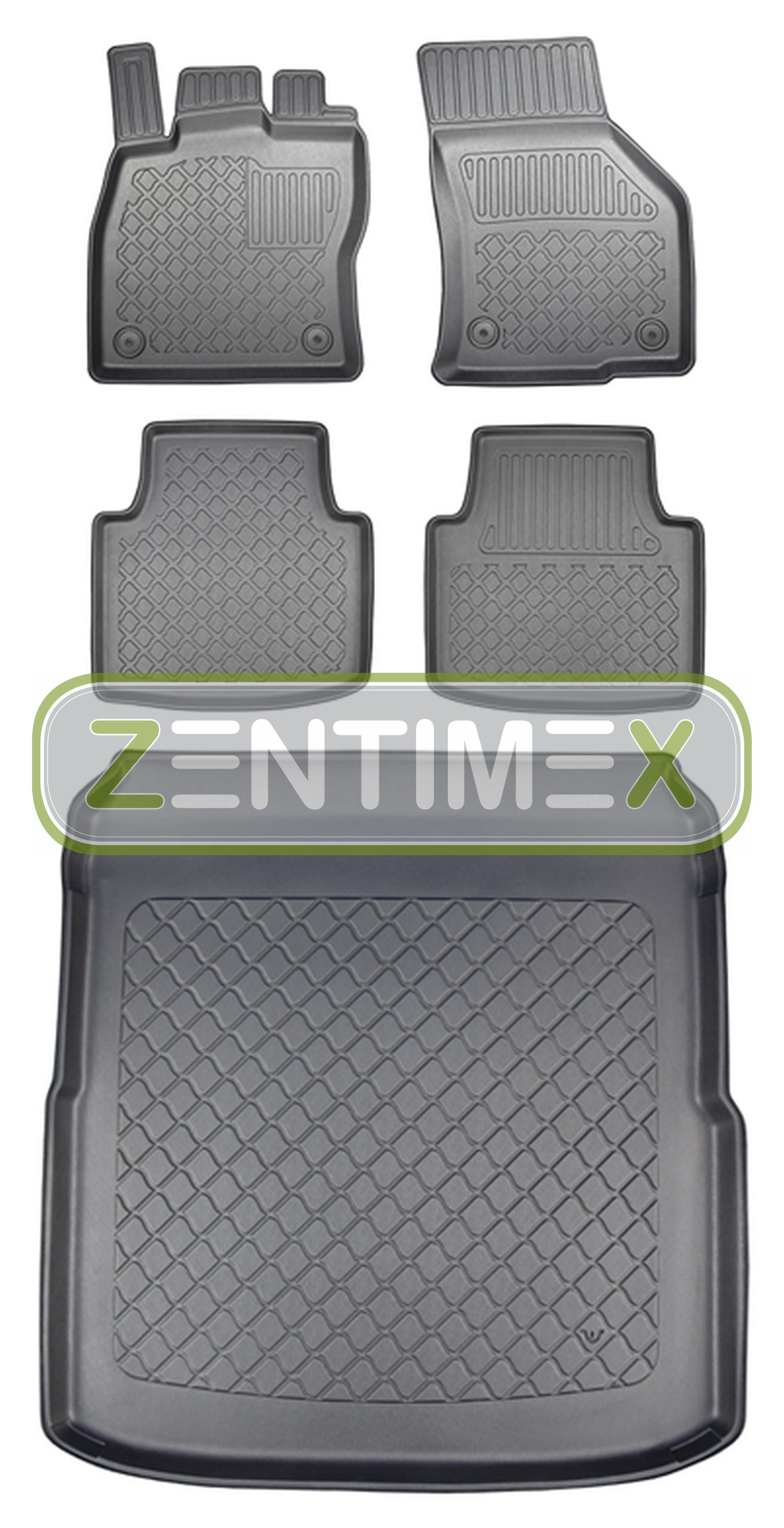 Z330829 SET Kofferraumwanne Gummifußmatten für VW Volkswagen Arteon Business Pre