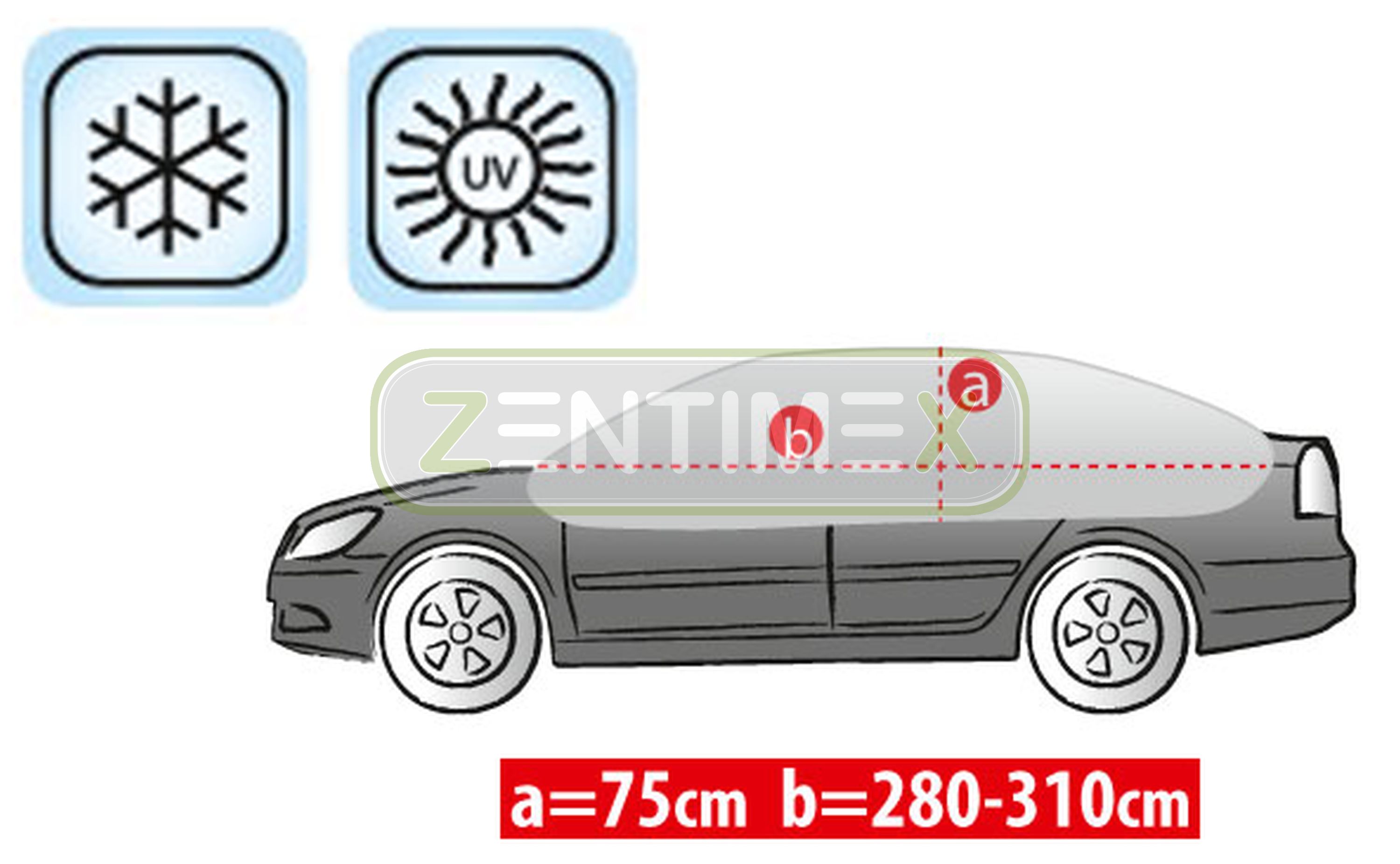 Atmungsaktive Halbgarage für Audi 80 B4 Stufenheck Limousine 4-türer 09.91-12.9