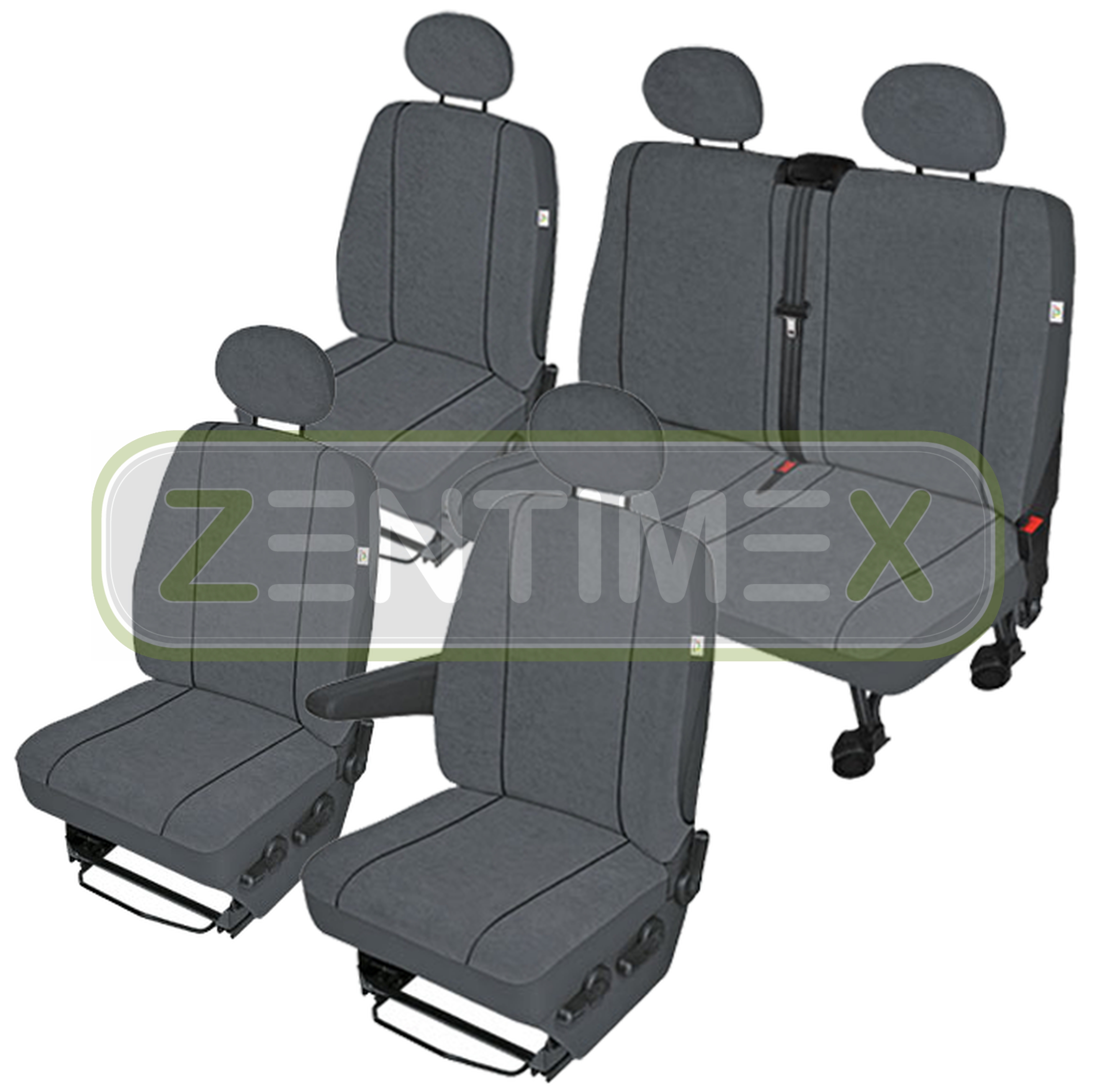 Tela M/áxima Calidad Accesorionline Fundas de Asiento Conductor para Iveco Daily 2000-2013