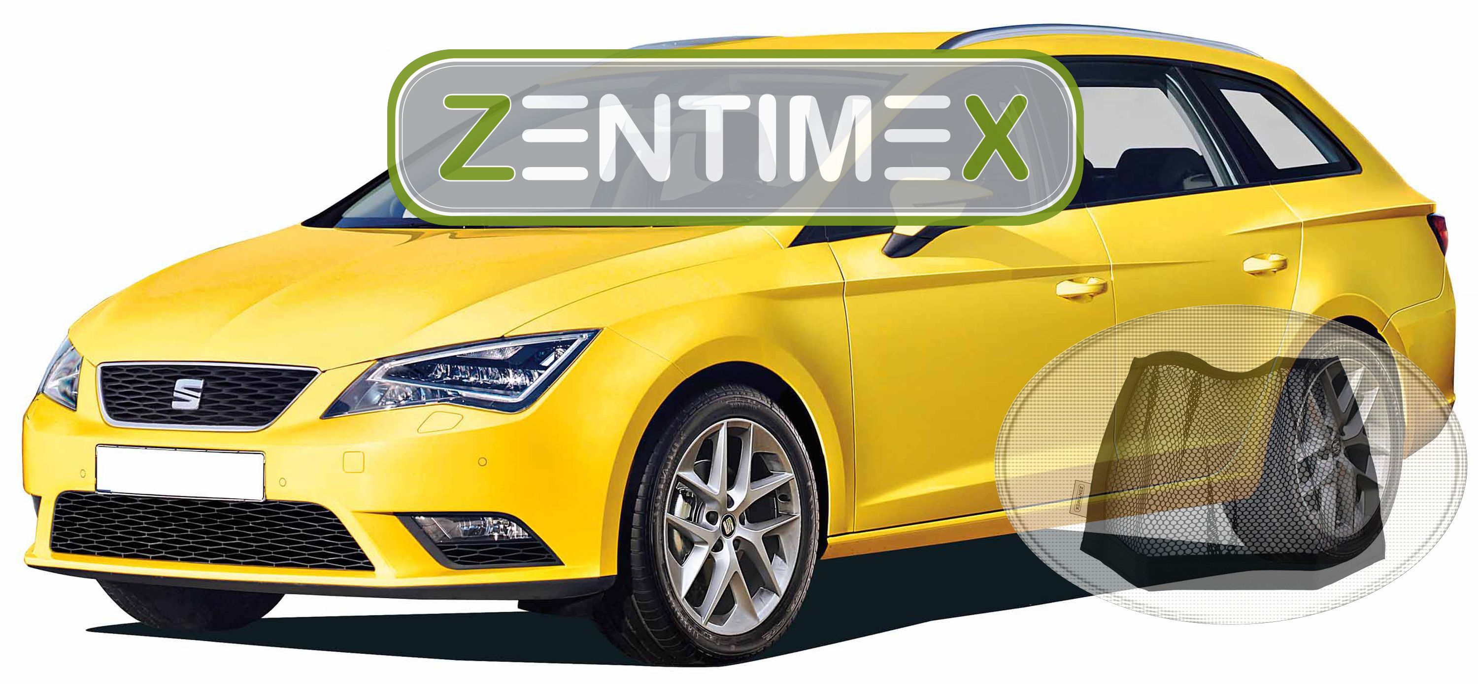 Z334372 Gerippte Kofferraumwanne Klett-Netz für Seat Leon FR 3 5F Schrägheck H