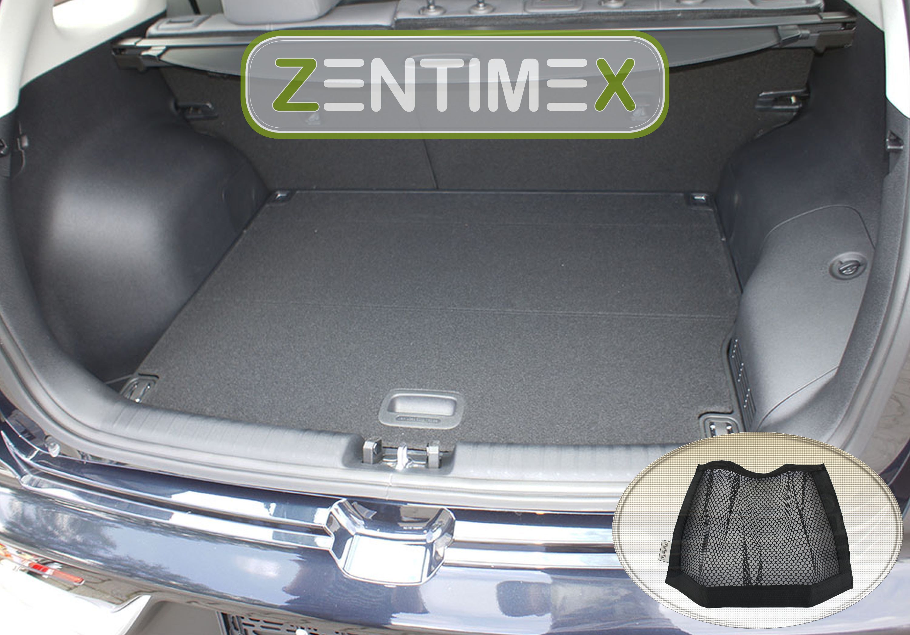 Netztasche für Honda Civic 10 FC FK Schrägheck Hatchbac49 Kofferraumwanne TPE