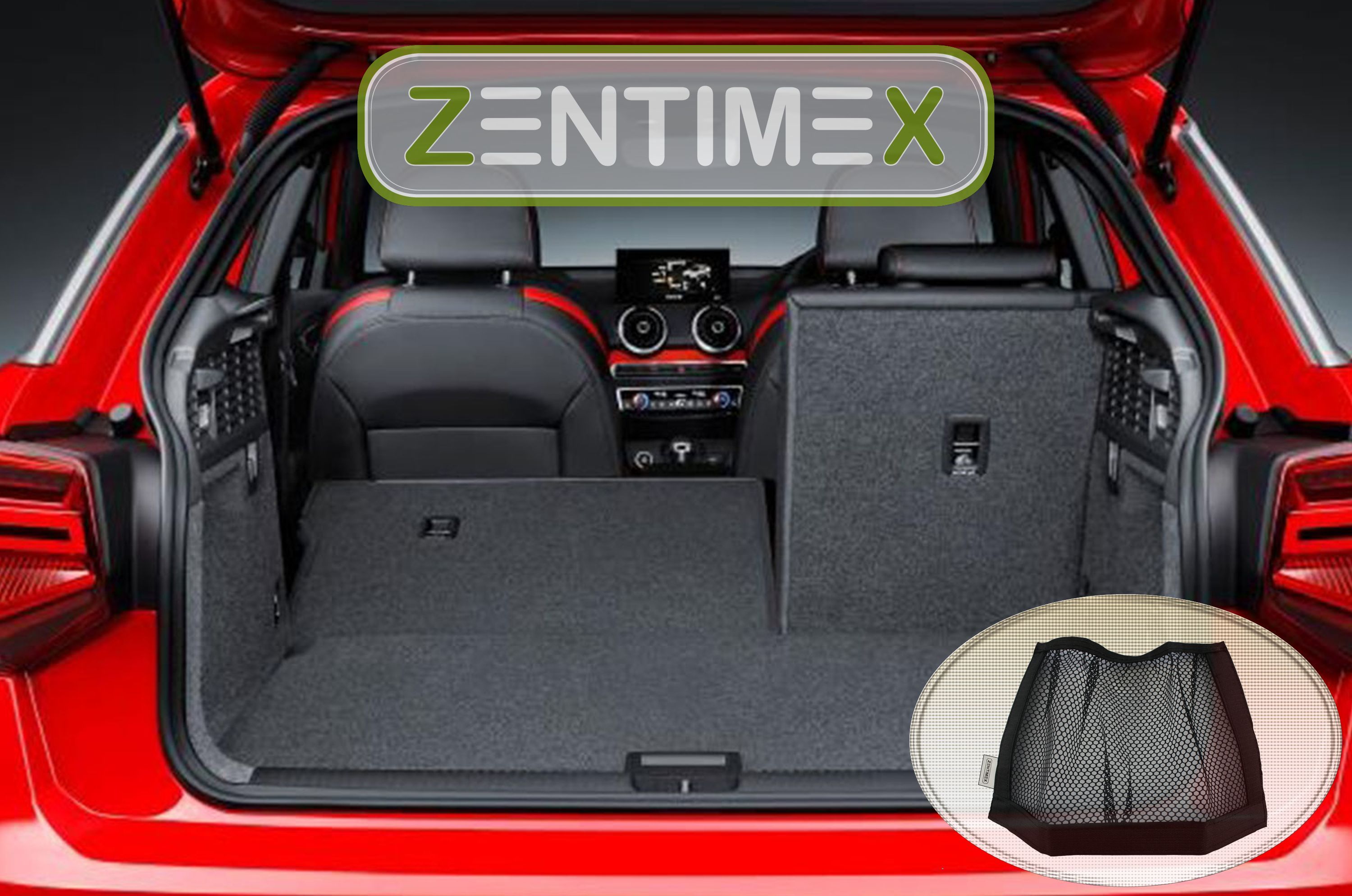 Netztasche für Audi Q5 Design 2 FY Steilheck Geländewag10 Kofferraumwanne TPE