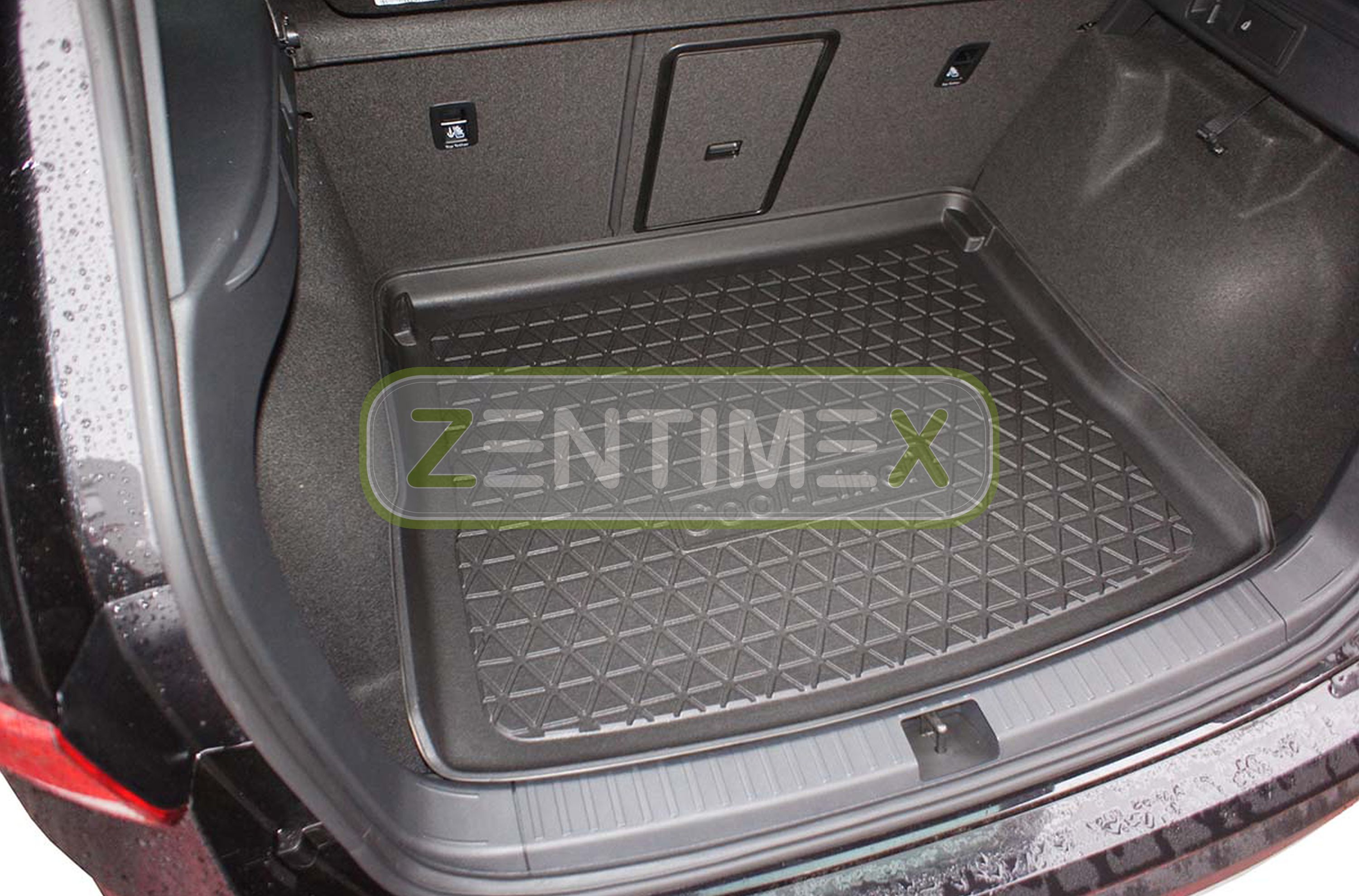 Gummierte Kofferraumwanne für Seat Ateca Style Steilheck Geländewagen SUV 5-tü1D