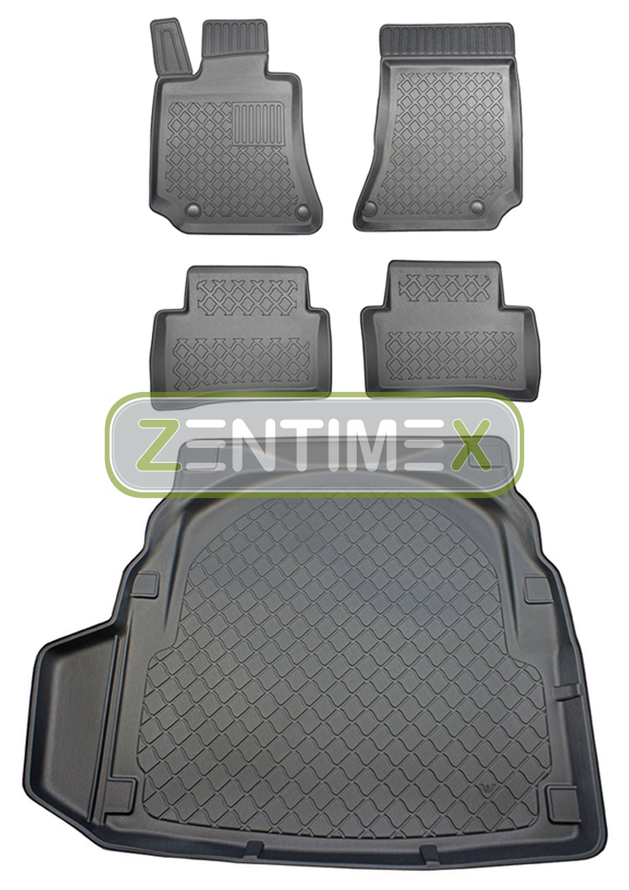 Z330387 Set Tappetino Vasca In Gomma Tappetini per MERCEDES CLASSE E CLASSIC w212 li
