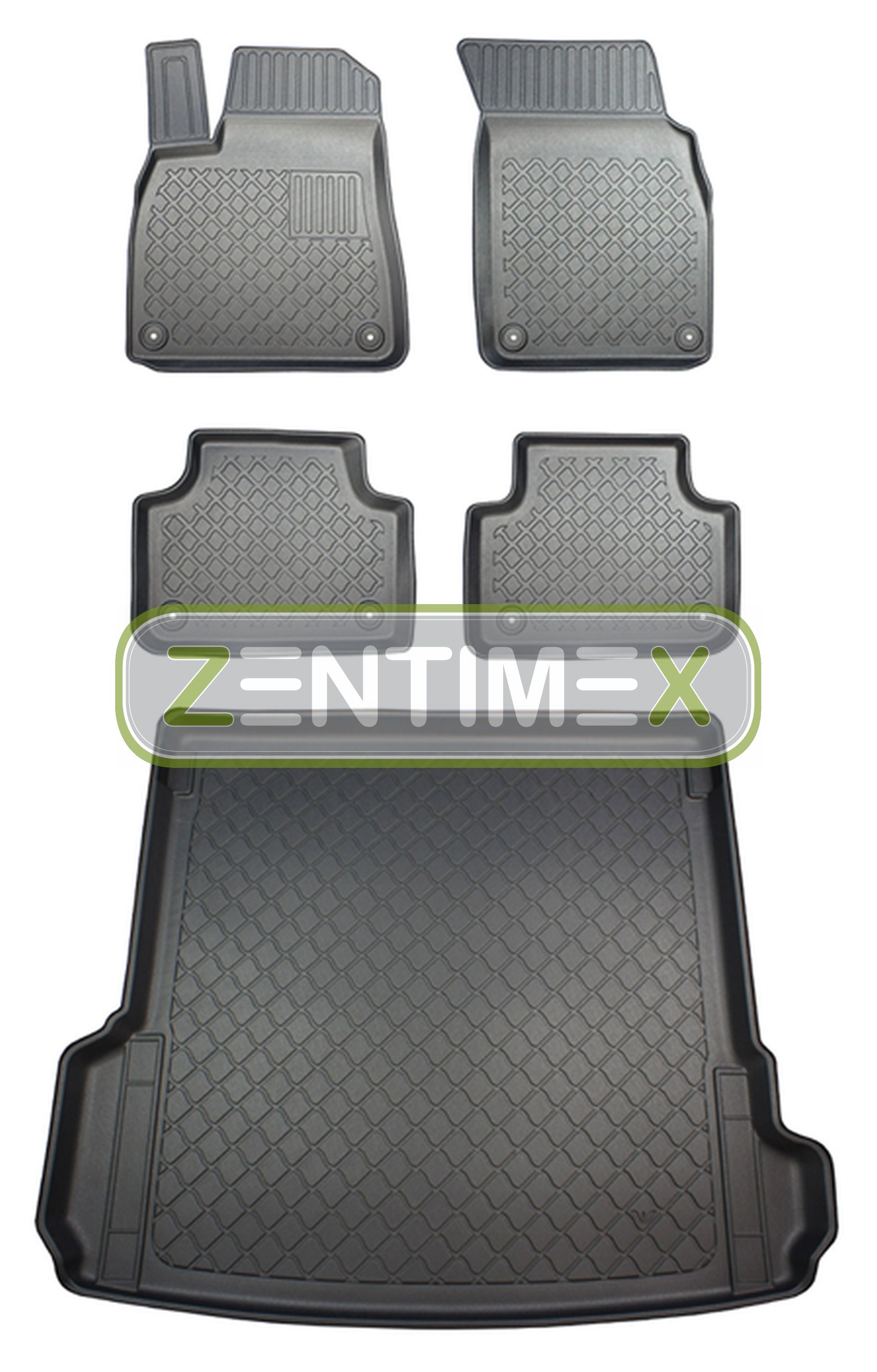 Z330101 SET Kofferraumwanne Gummifußmatten für Audi Q3 8U Steilheck Geländewagen