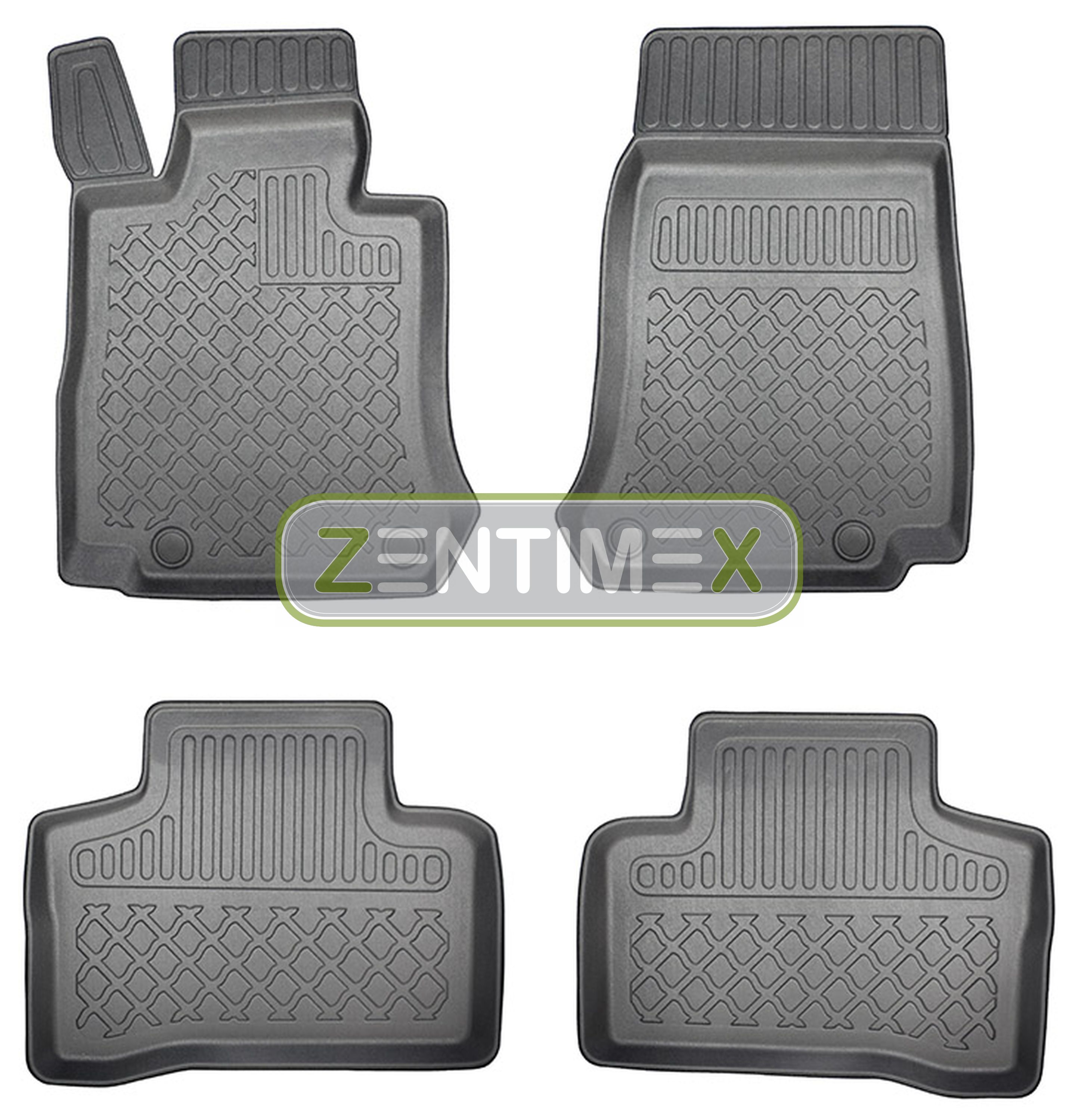 Z330435 Set Tapis Baignoire Caoutchouc Tapis de sol pour Mercedes Classe C Elegance w204 L