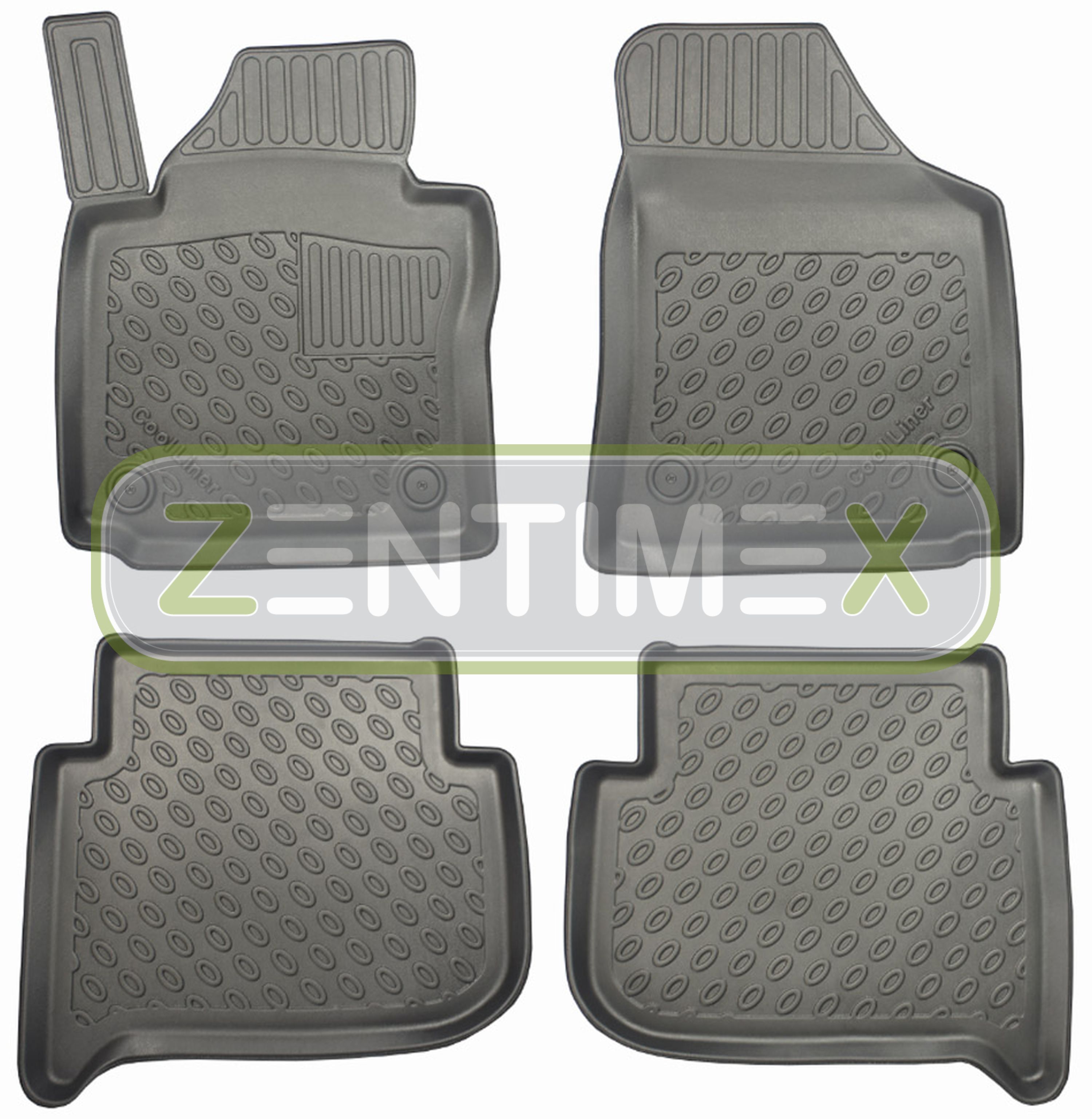 Premium-3D-TPE-Gummifußmatten für VW Volkswagen Caddy Maxi 2K Vor-Facelift Hoch5