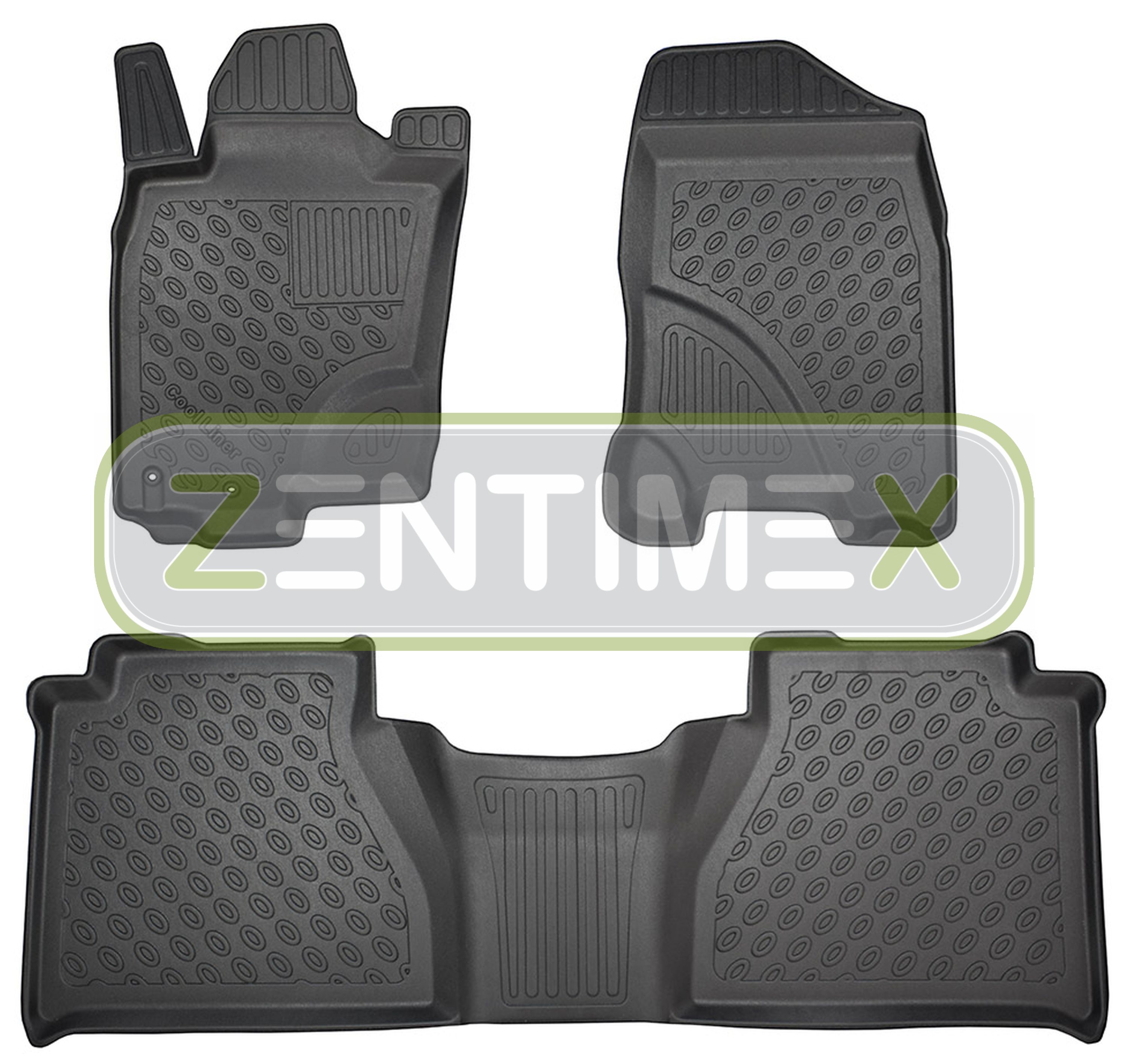 Design-3D-TPE-Gummifußmatten für Nissan Navara Acenta NP300 Pick-Up Double Cab1F