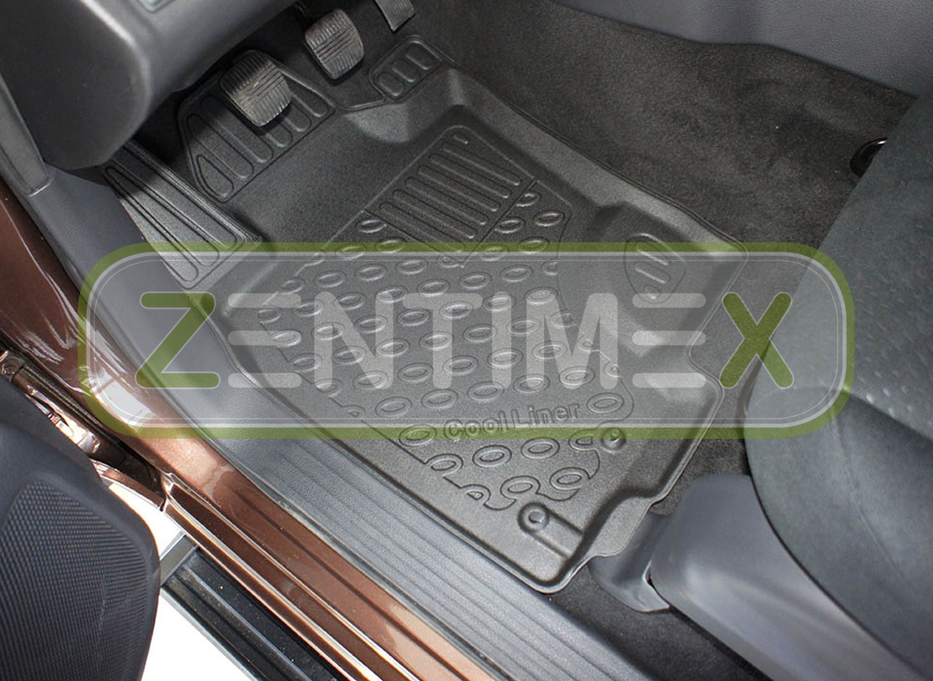 Premium 3dtpe Rubber Floor Mats for NISSAN NAVARA np300 Pick Up Double