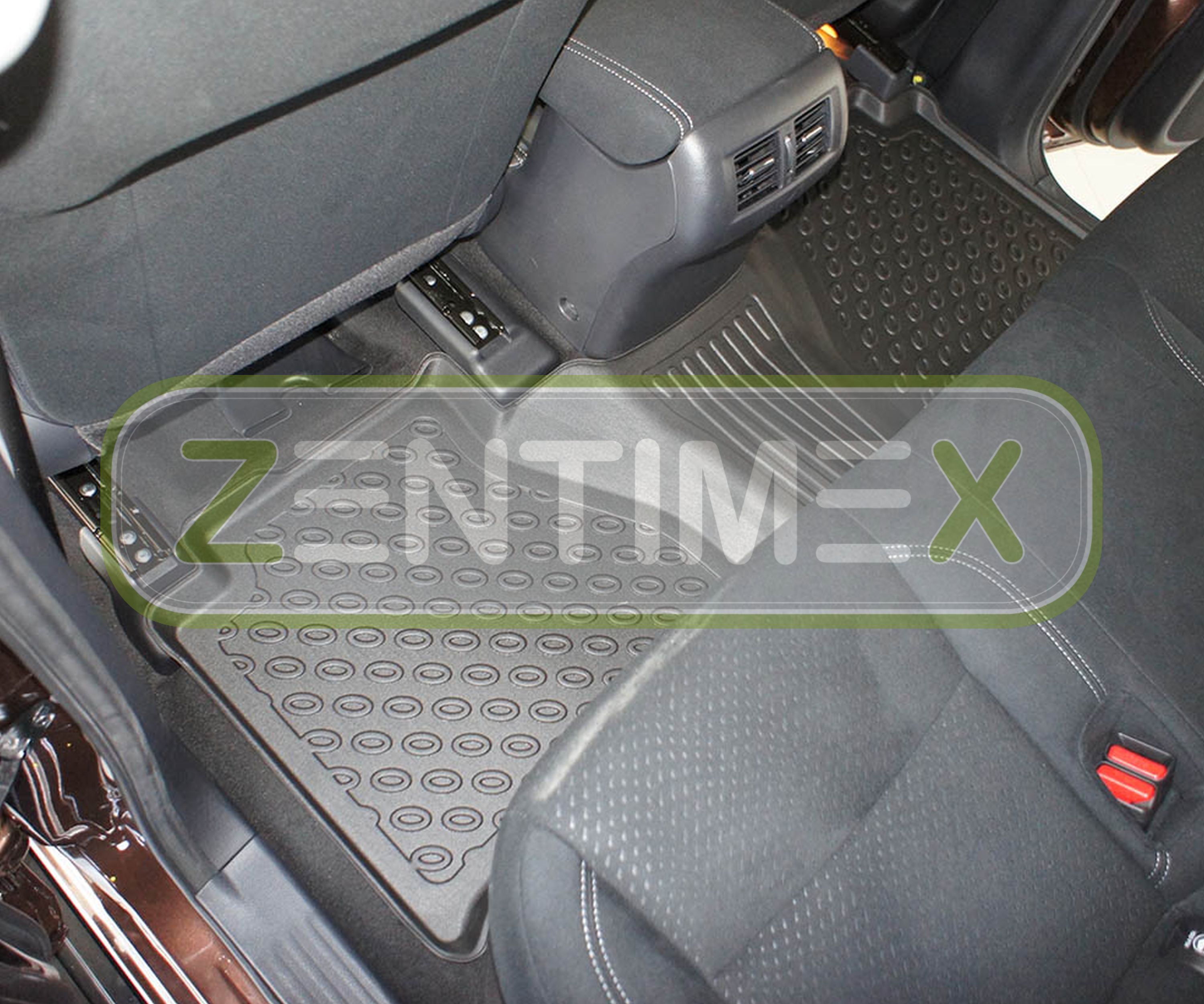 Premium-3D-TPE-Gummifußmatten für Nissan Navara D23 Pick-Up Double Cab Doppelk44