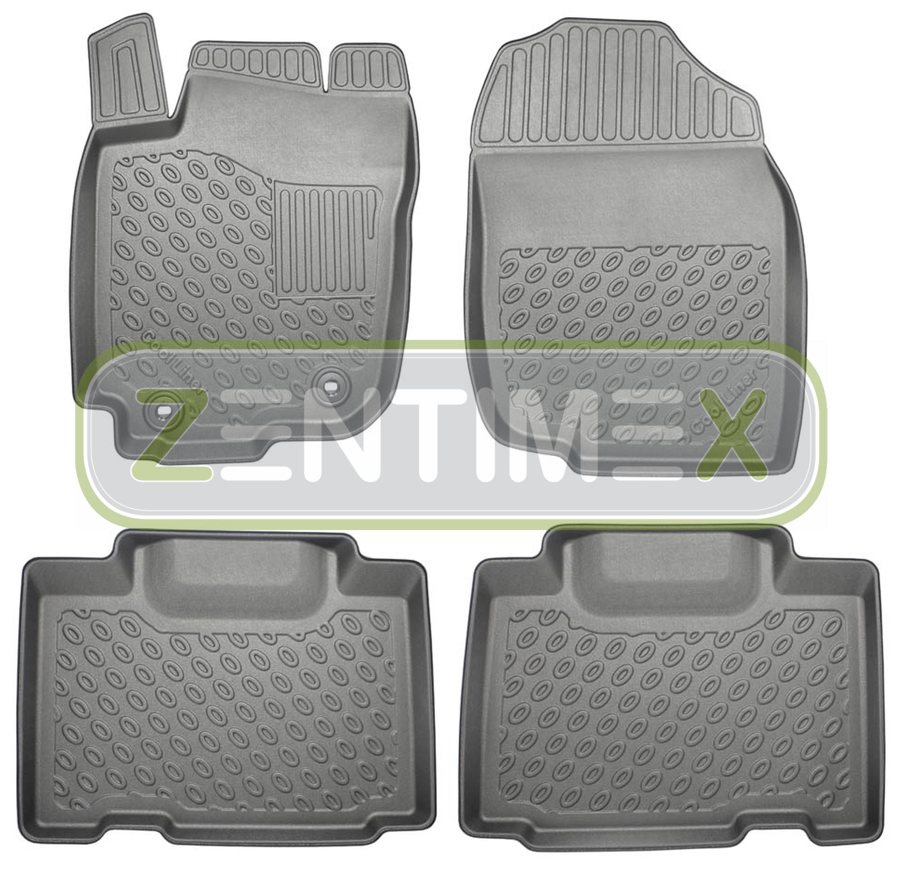 Premium 3dtpe Rubber Floor Mats for Toyota rav4 Hybrid 4 FACELIFT