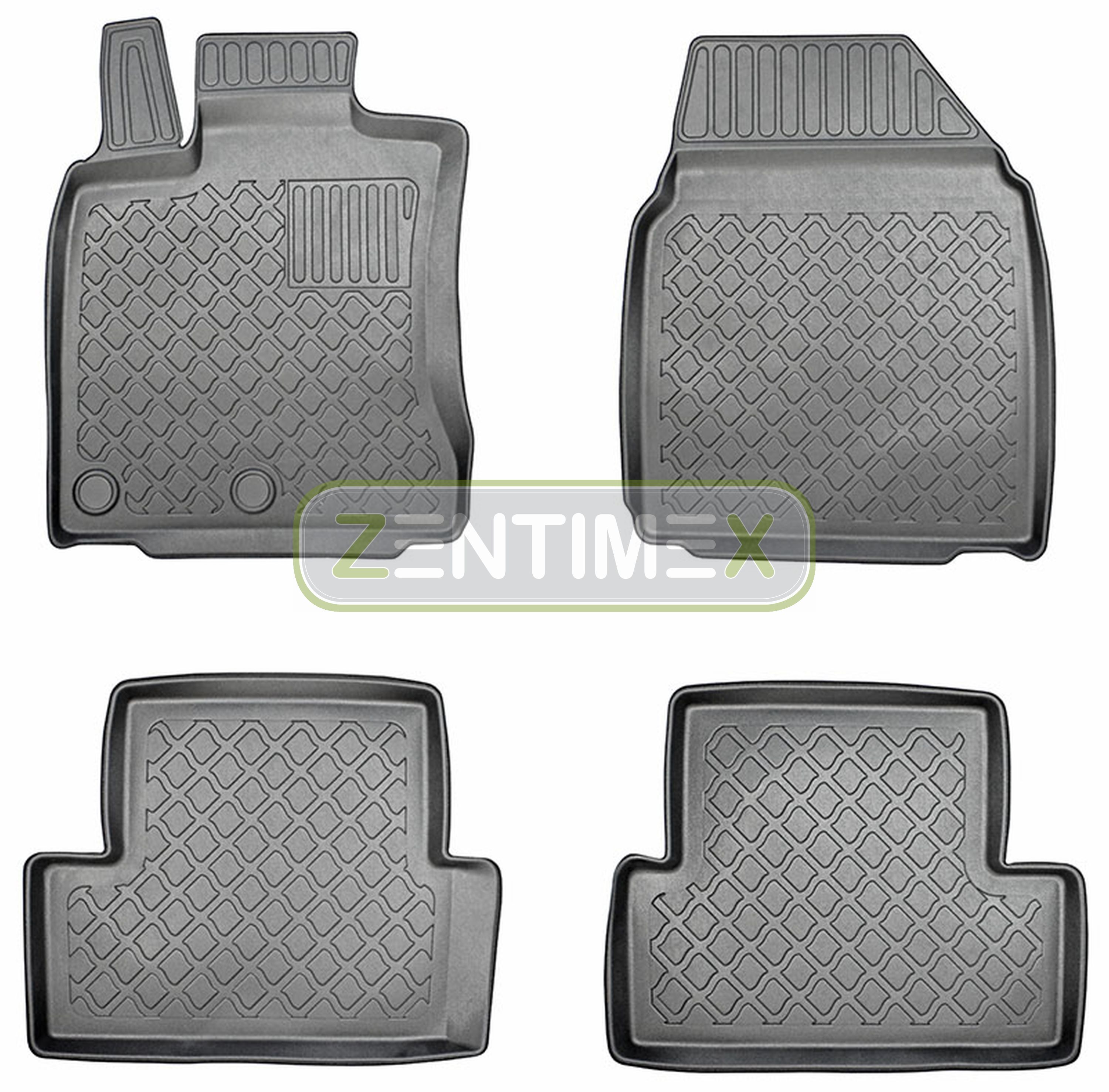 TPE 3D Design per Nissan Qashqai N-Connecta 2 J11 SUV 5-61 Tappetini in gomma
